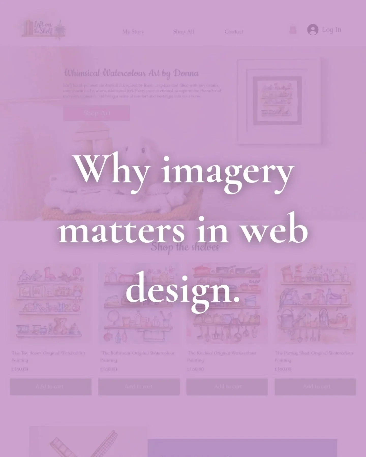 📸 Imagery is extremely important for a website to work.

A website can have a lovely layout and branding, but without strong photography, it can still feel flat or unfinished.

When I first redesigned this website after Donna's rebrand, the structur