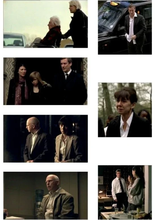 Collage of six scenes from the movie "The Silence of the Lambs," featuring characters including Dr. Hannibal Lecter and Clarice Starling.