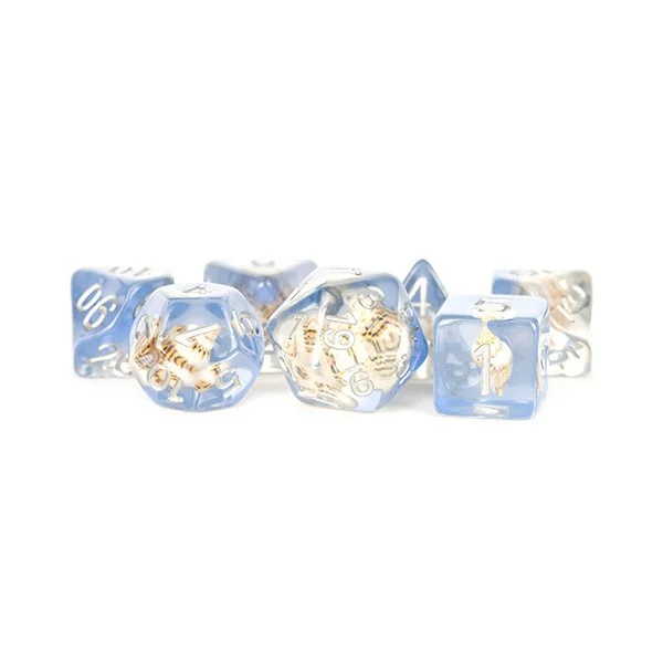 Fanroll - 16mm Resin Polyhedral Dice Set: Sea Conch