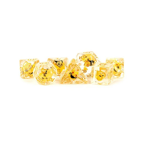 Fanroll - 16mm Resin Poly Dice Set: Cat Dice