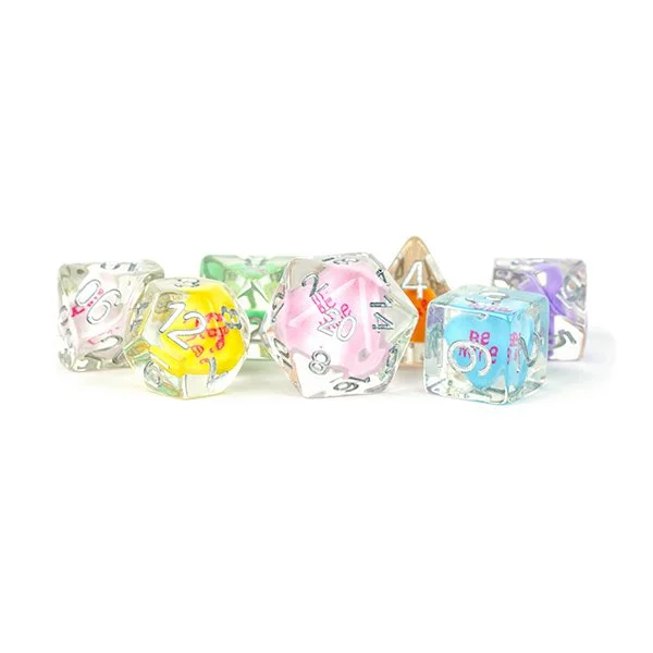 Fanroll - 16mm Resin Poly Dice Set: Love Dice