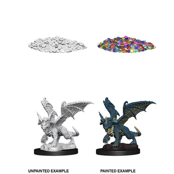 WizKids - D&D Nolzurs Marvelous Miniatures: Blue Dragon Wyrmling - Wave 10