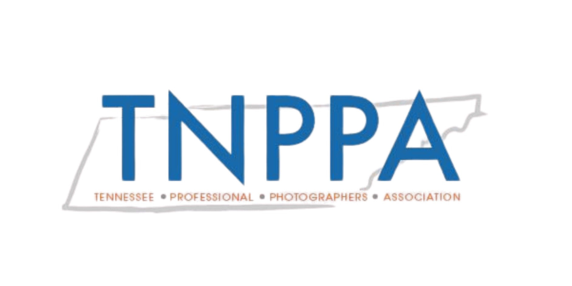 Tennessee Industrial and Productivity Performance Association (TINPPA) featuring a stylized outline of the state of Tennessee, Professional Photographers of East Tennessee