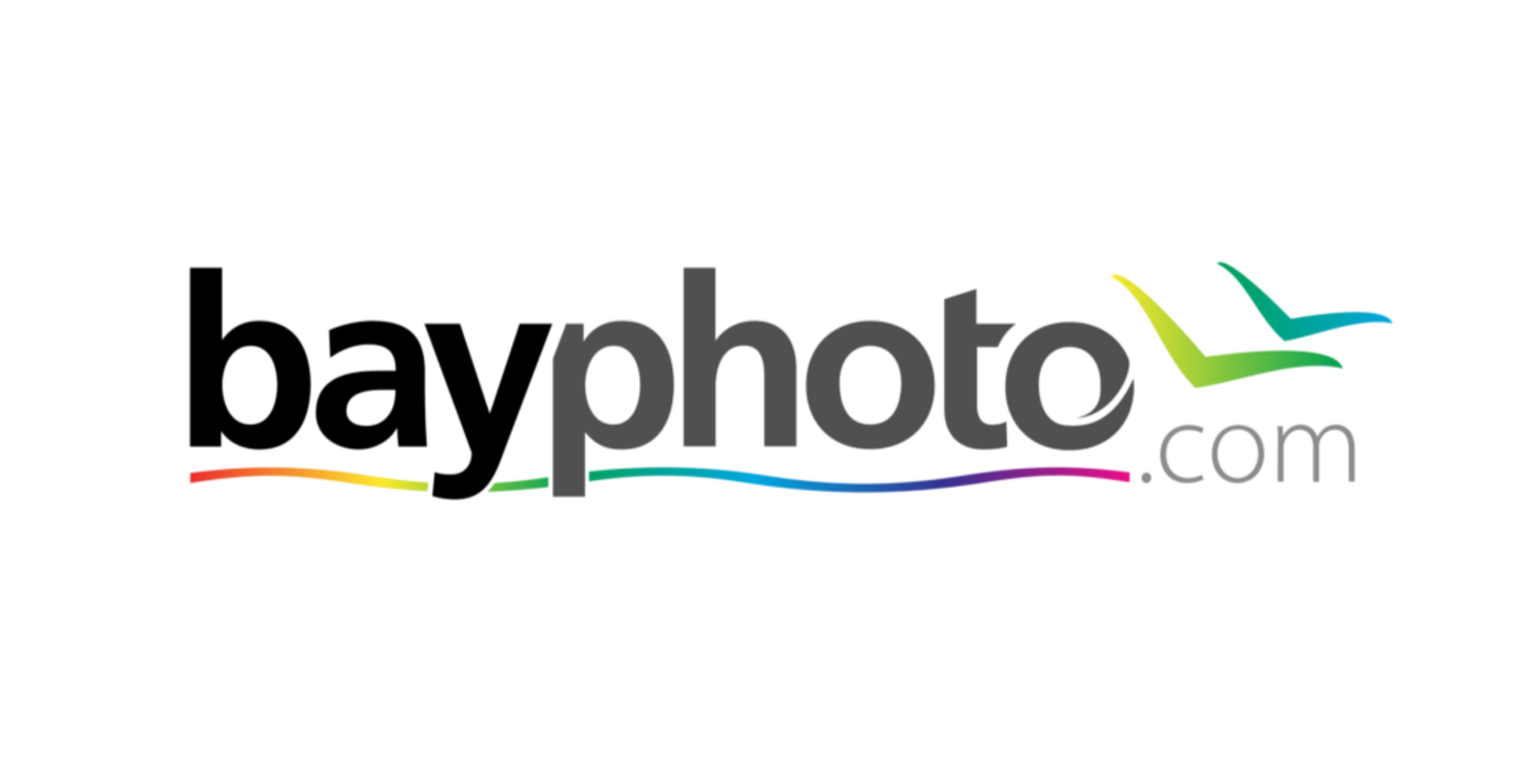 bayphoto "the photography people" and "photo.com" in stylized text along with a rainbow-colored wave and a stylized house outline, Professional Photographers of East Tennessee