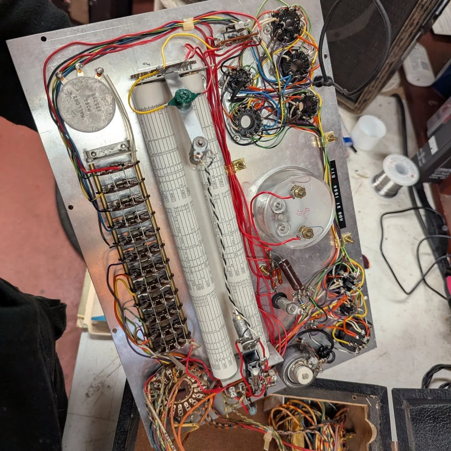 This tube tester looks like it could've been built yesterday, in fact it was put together in 1964! The original owner was definitely very meticulous, he even held onto the original service manual and other documentation. Super grateful to have this p