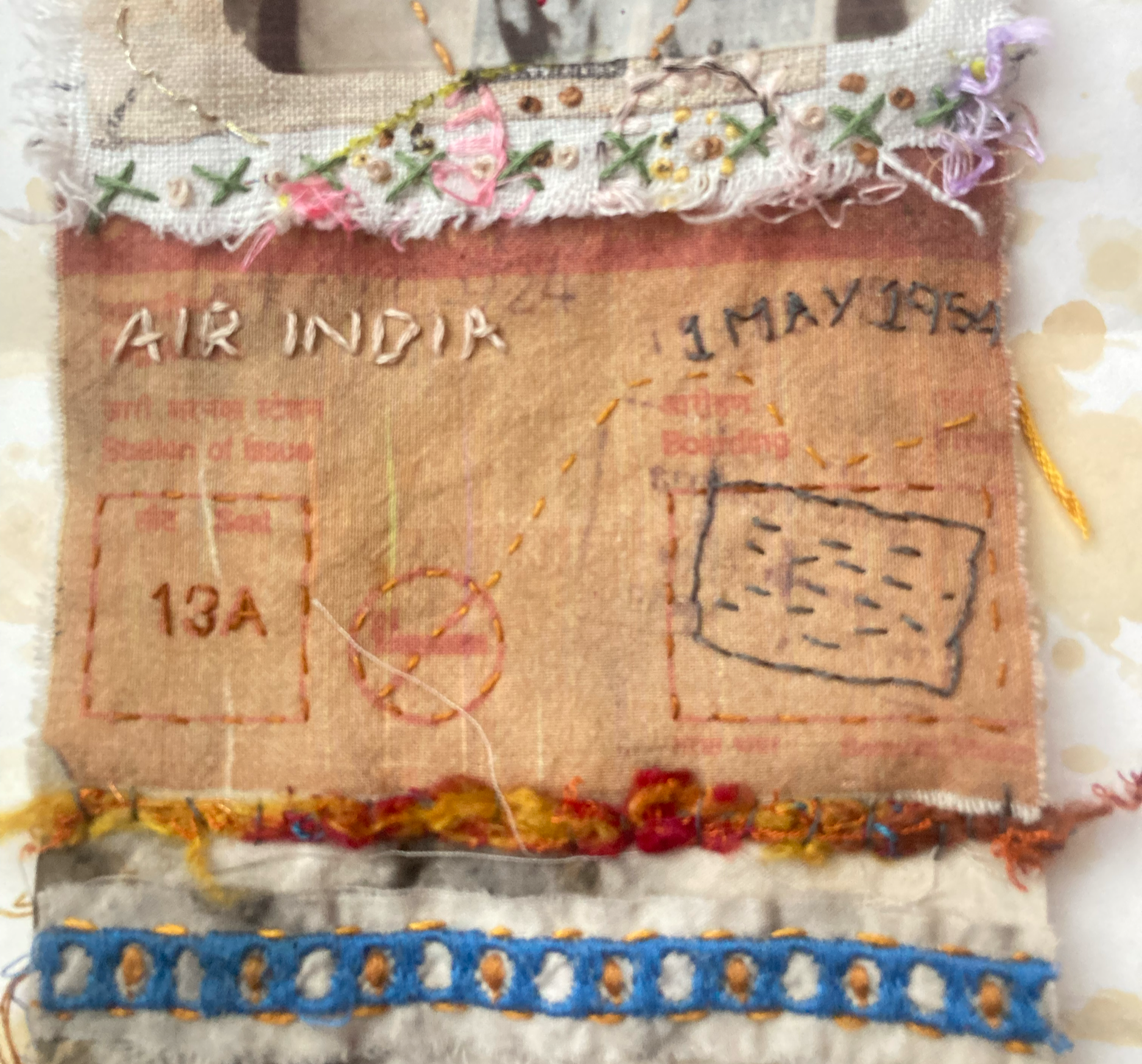 Grandmother II ancestral scroll (paternal). Panel details. 2025