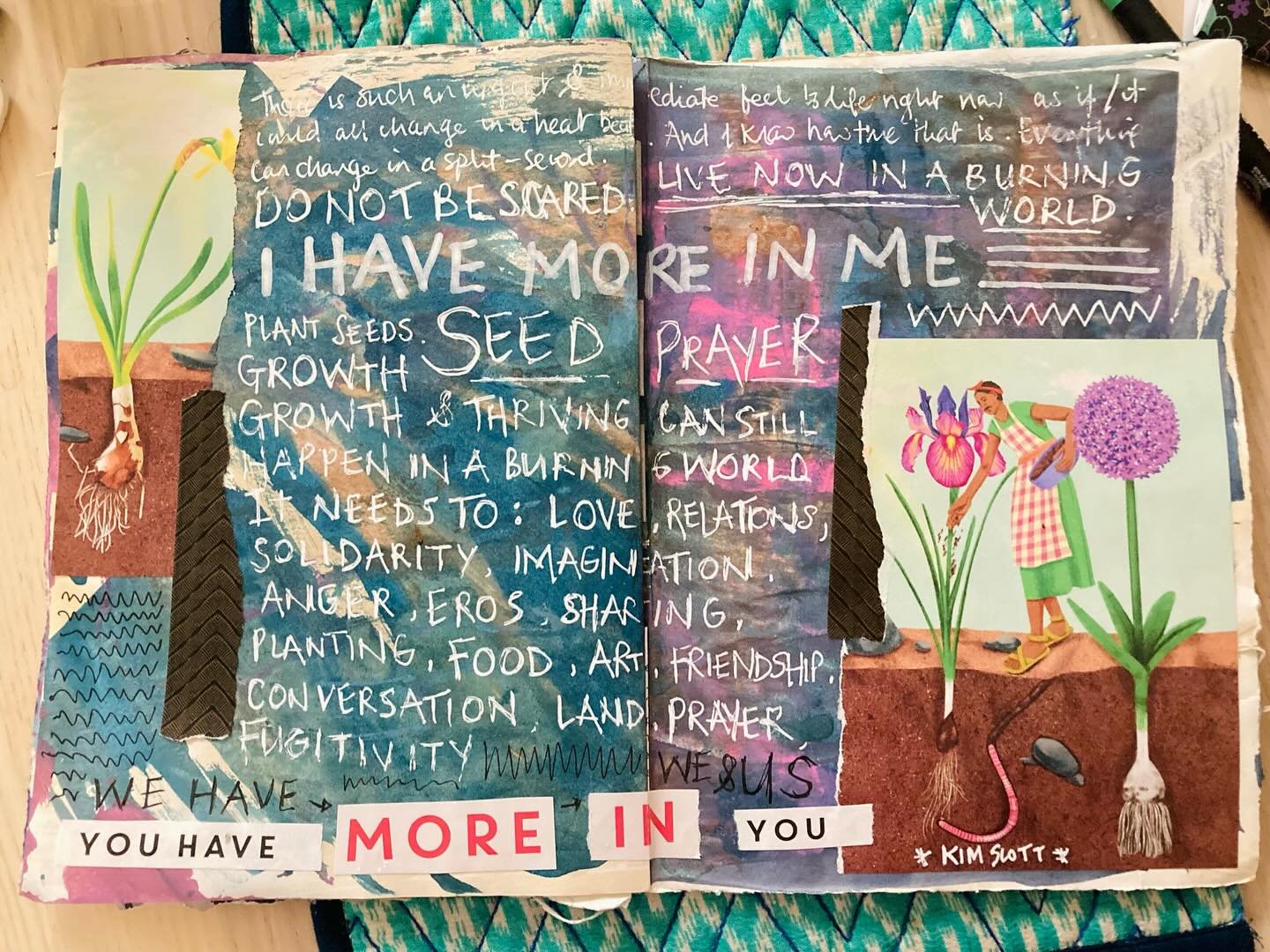 We all have more in we/us*

Sharing just in case anyone else needs to hear this as much as me, with all the headf***ery awfulness going on. 

Blessings and solidarity for the weekend ahead 🙏🏽💚

*From this morning's visual journal. Visual journalin
