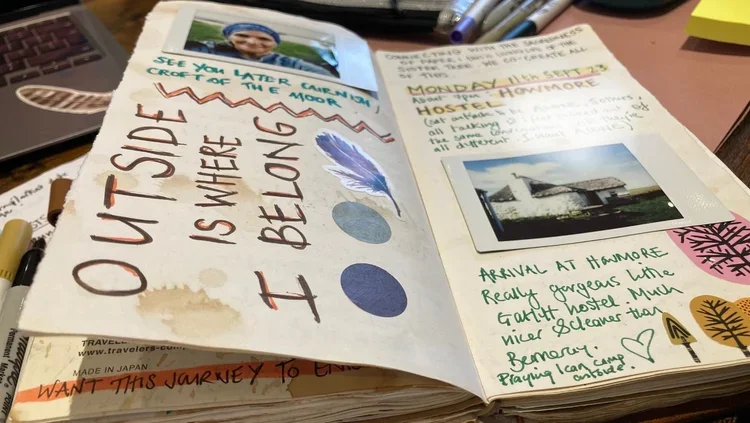 Travel journaling for memory-keeping workshop