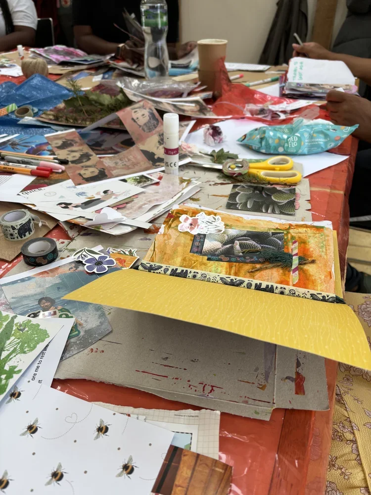 Visual Journalling workshop led by Dr Sheree Mack, co-hosted by Dal Kular, part of WoC Azadi Collective. 2025