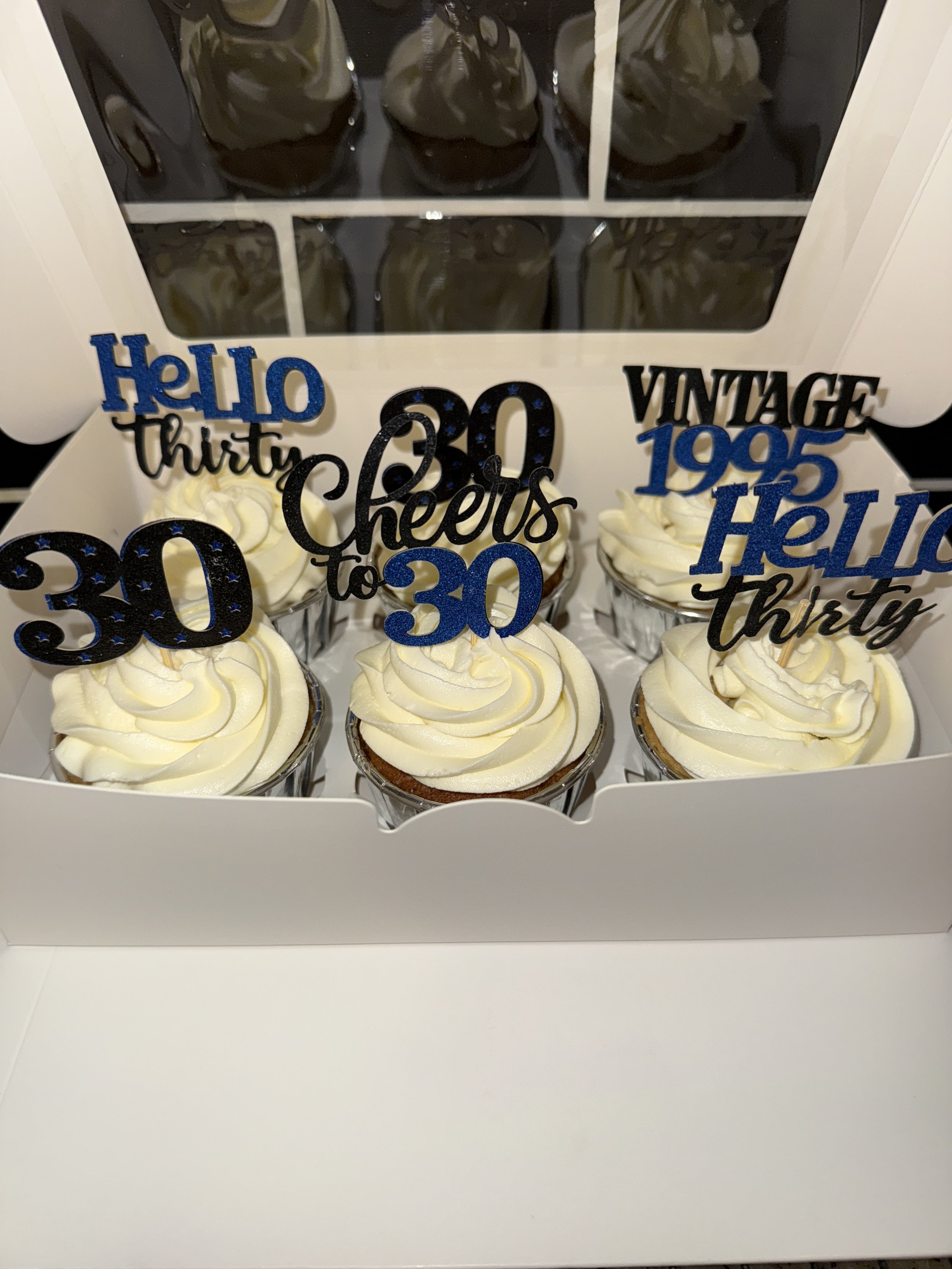 Birthday Celebration Cupcakes box of 6