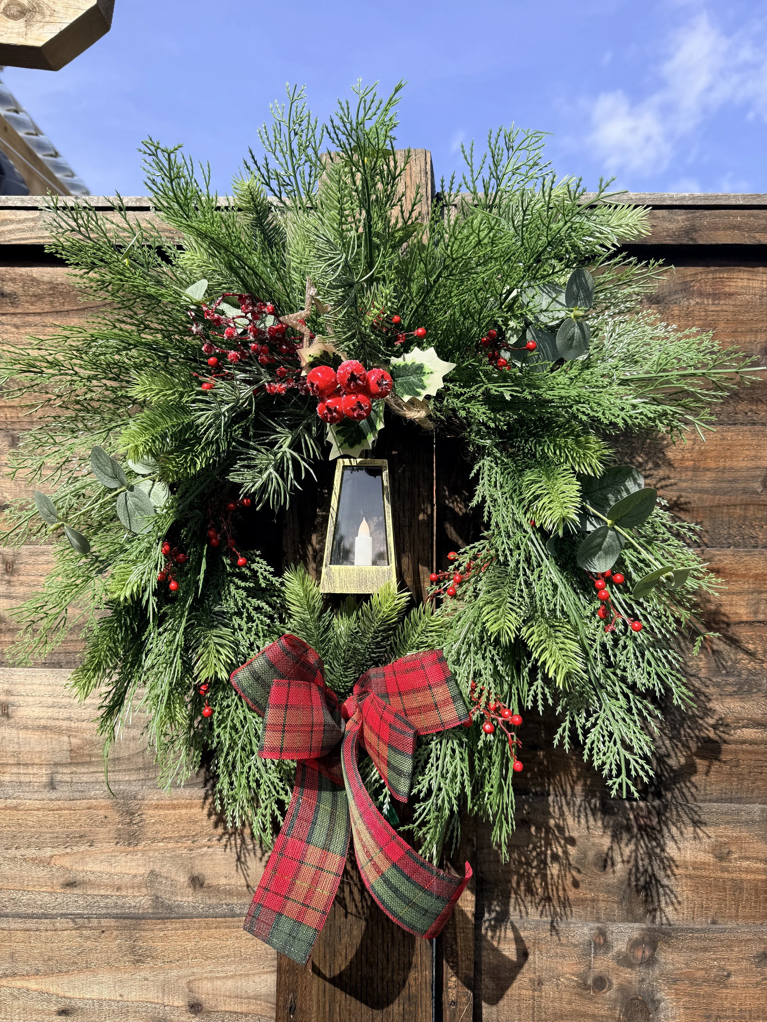 Grave wreath with Lantern..