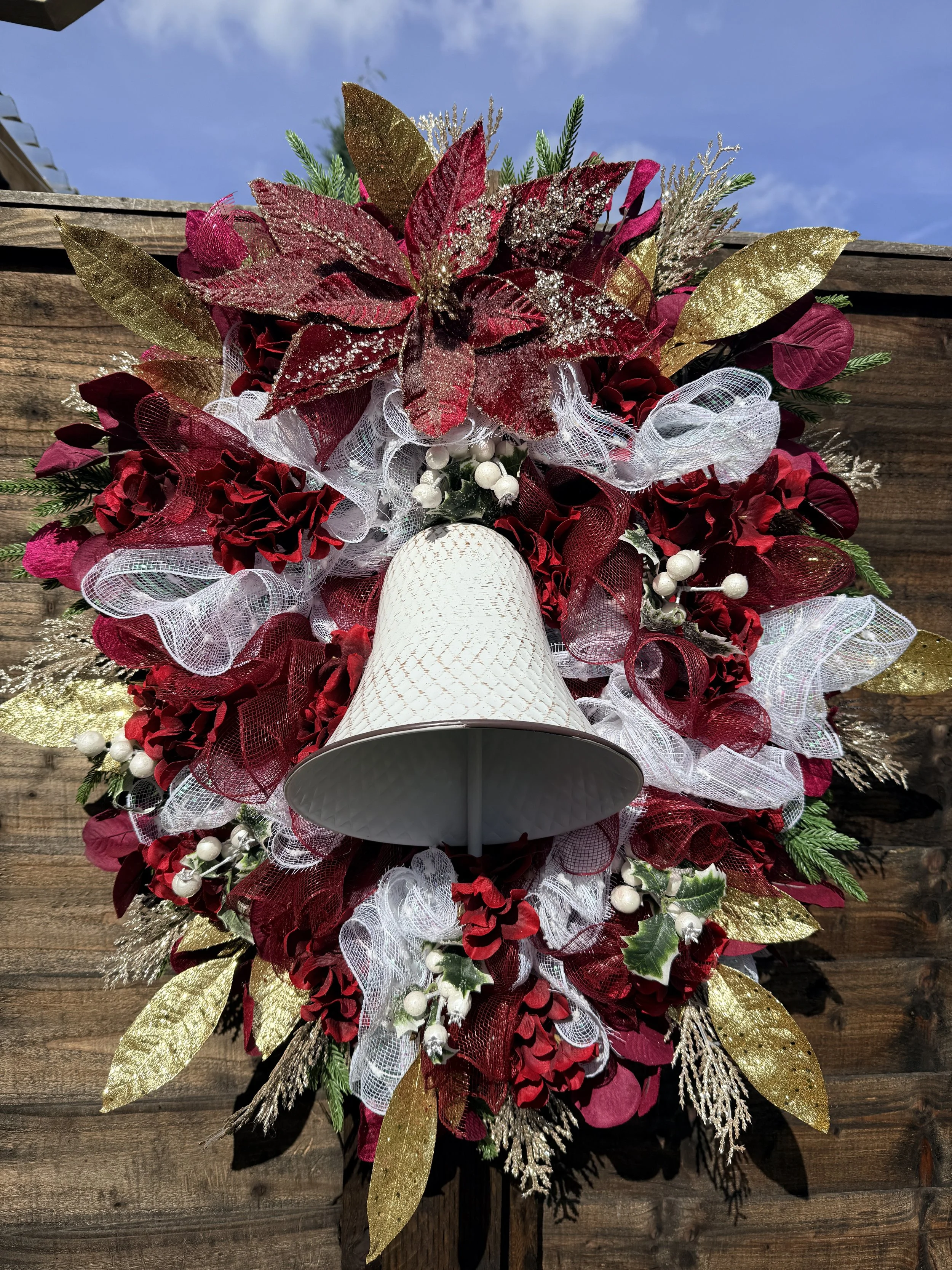 Burgundy Bell Wreath