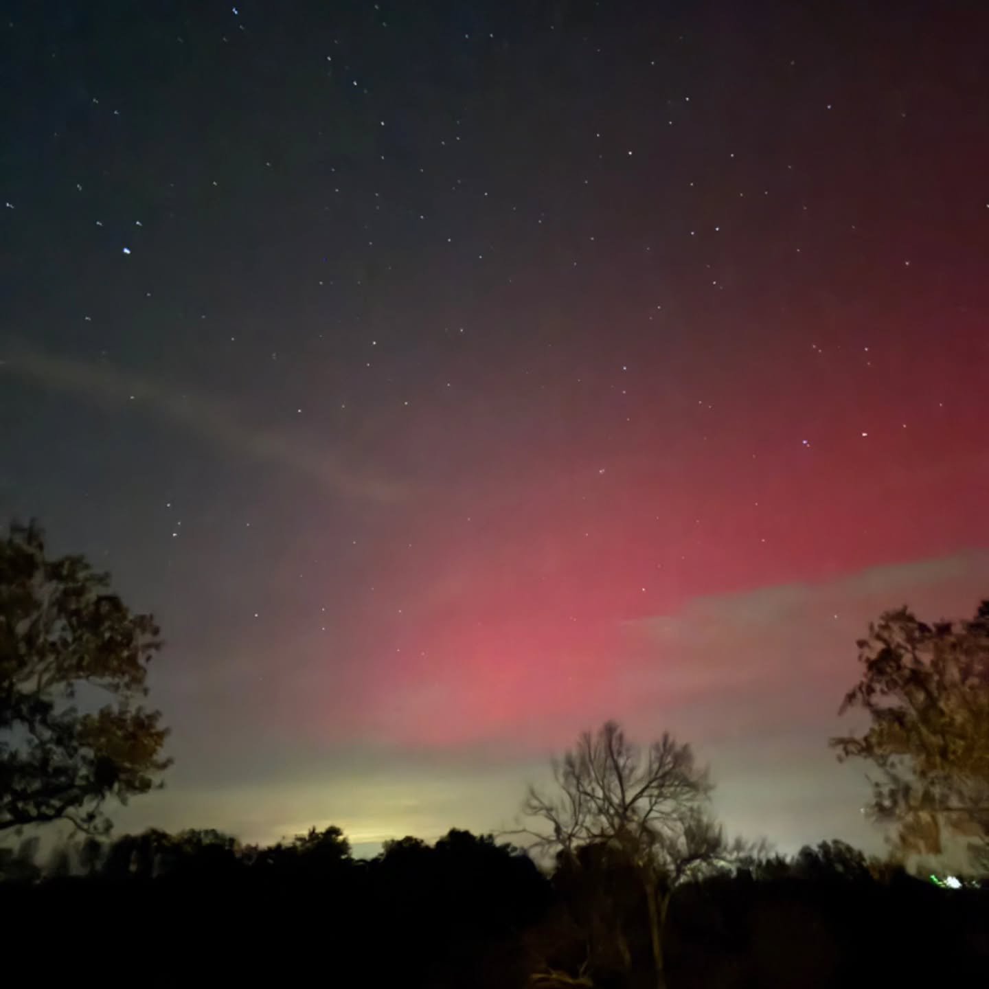 Northern Lights in Eastern Oklahoma