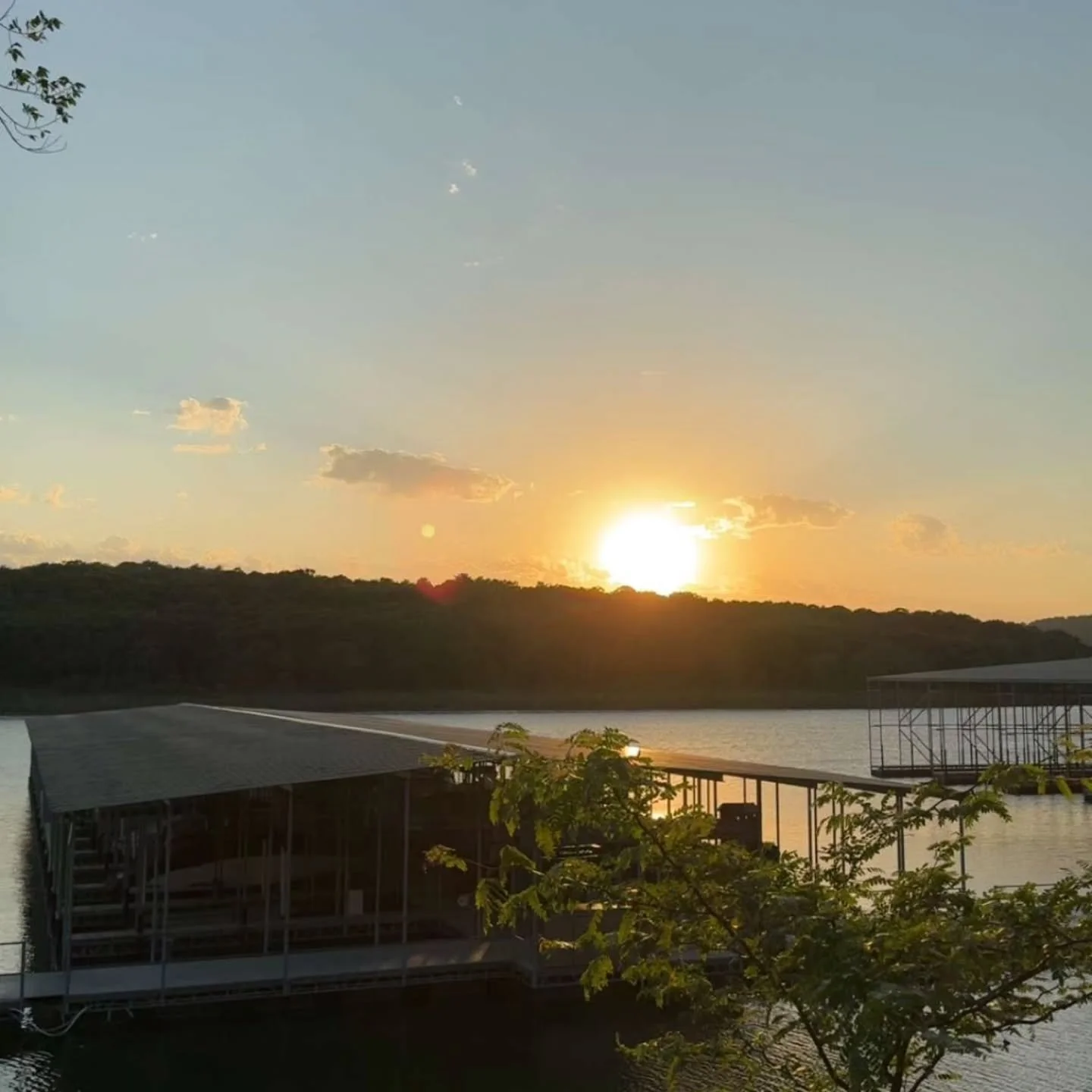 Beautiful end to a windy day at Tenkiller
