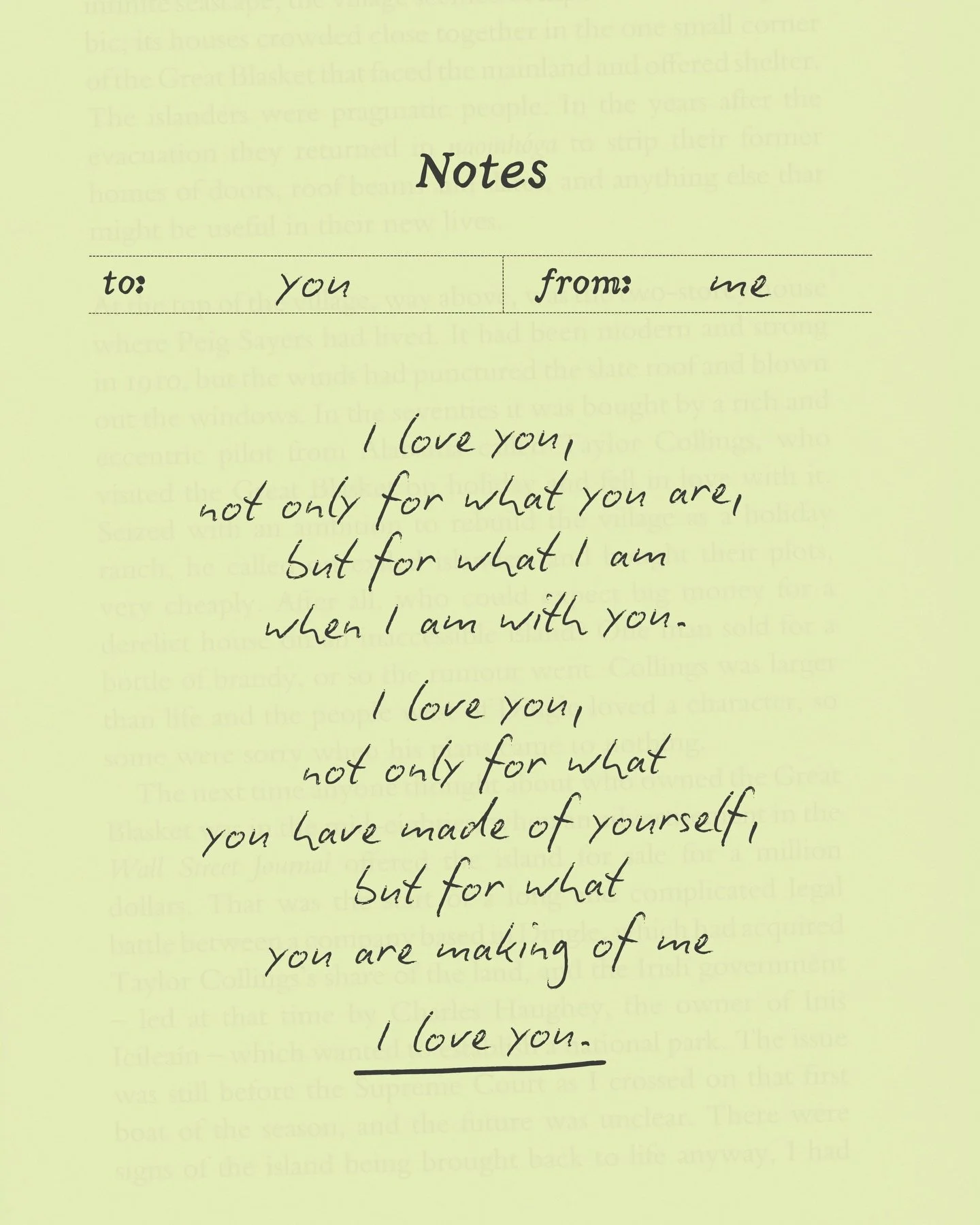 Sometimes the right words already exist 📚

I&rsquo;m always on the lookout for poems and readings that feel honest and genuinely personal. Plus, I love having my nose in a good book or my Kindle.

I came across this one recently and thought it was w