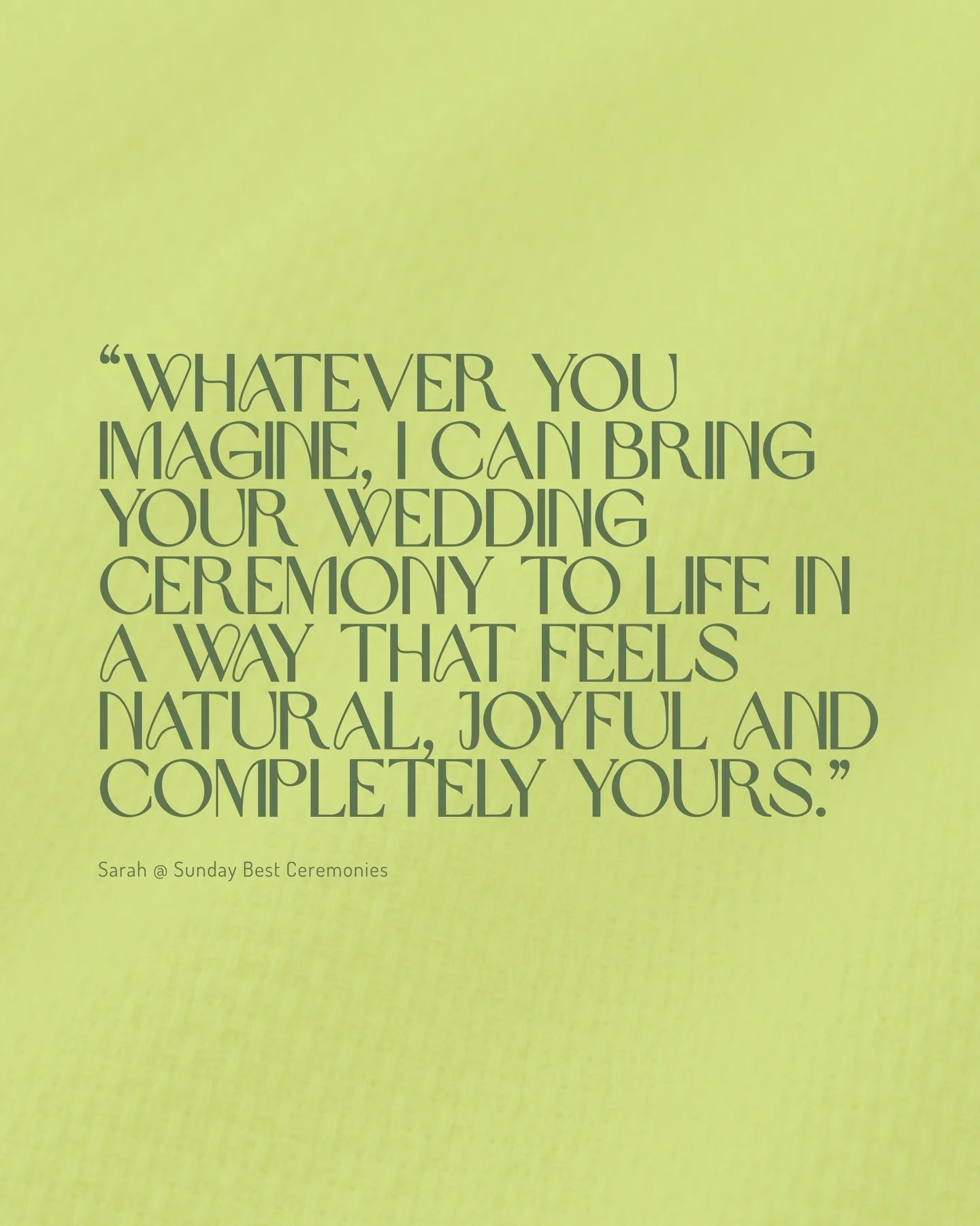 A little reminder from me today&hellip;

Your wedding ceremony does not have to follow a script that never quite felt like you.

It can be relaxed.
It can be joyful.
It can be full of your story, your people and your personality.

That is the magic o