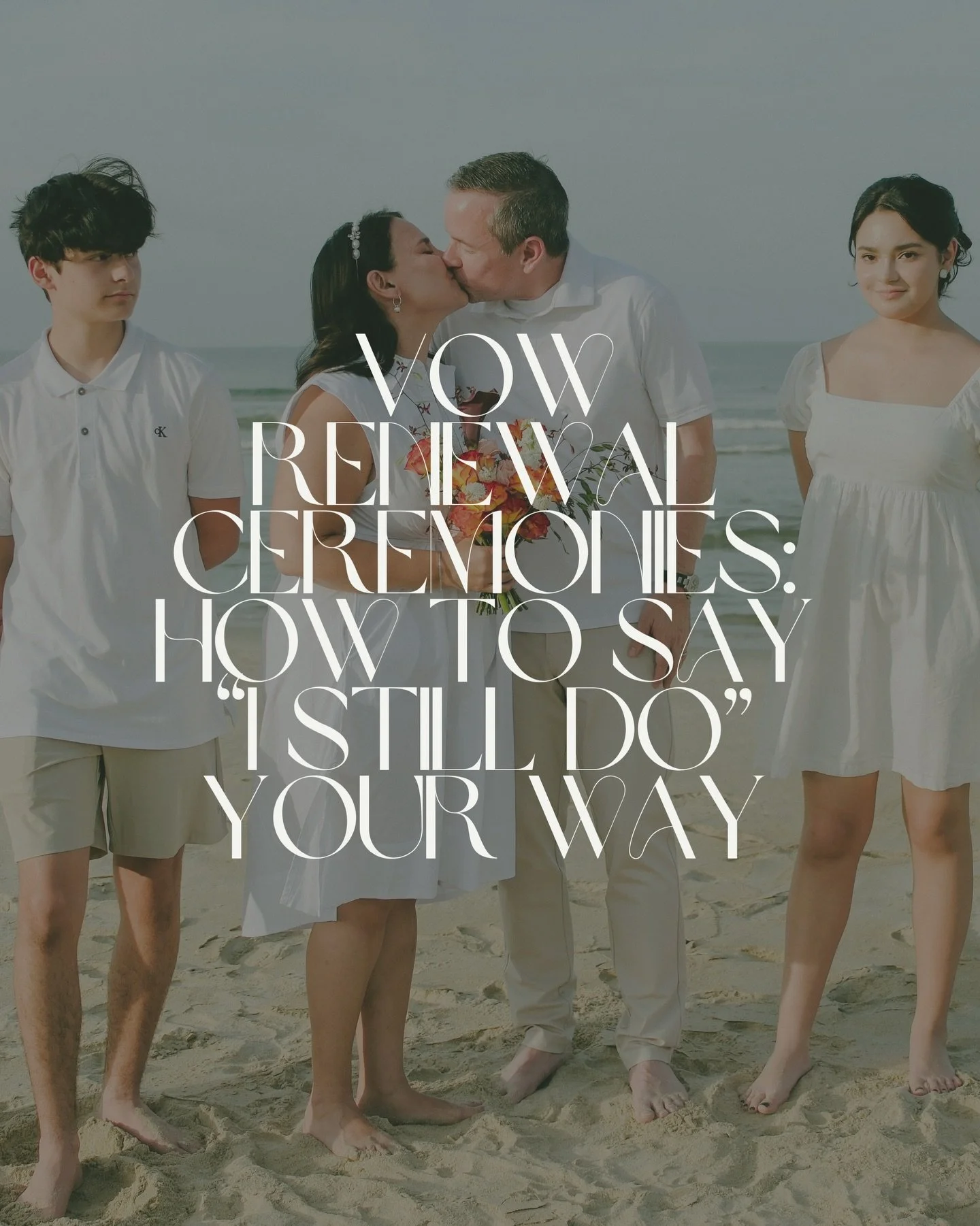There is honestly something so lovely about two people looking at one another, years down the line, after building a whole life together, and saying&hellip; &ldquo;Yep. Still you.&rdquo; ❤️

I recently wrote a blog all about vow renewal ceremonies, w