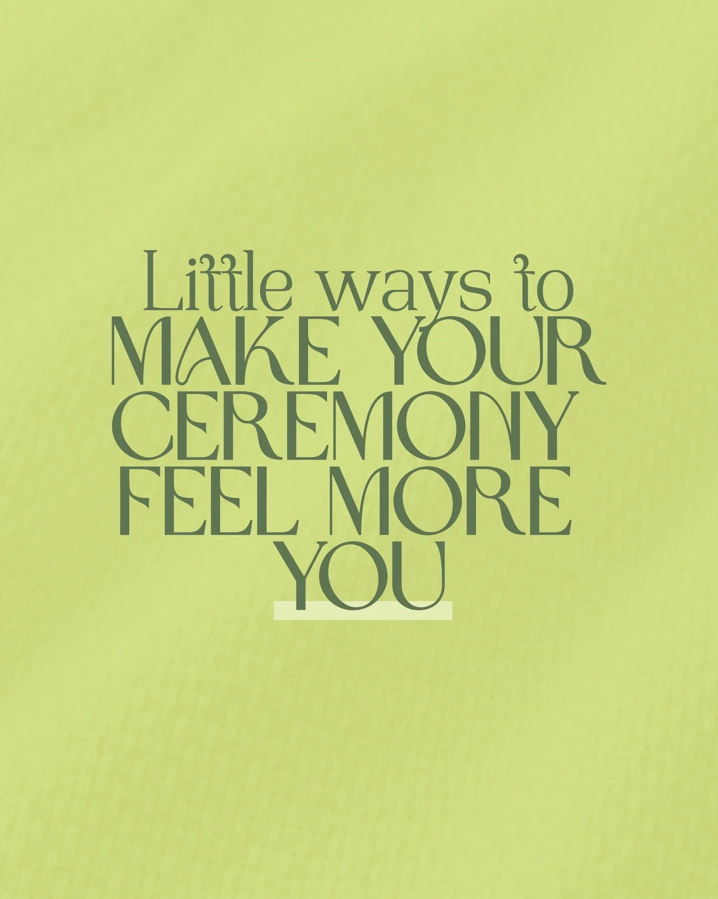 The best ceremonies feel unmistakably you 🫶

Some of the most memorable ceremony moments come from the little details. The story your friends only know the edited highlights of. The song that feels completely and unapologetically you two. The moment