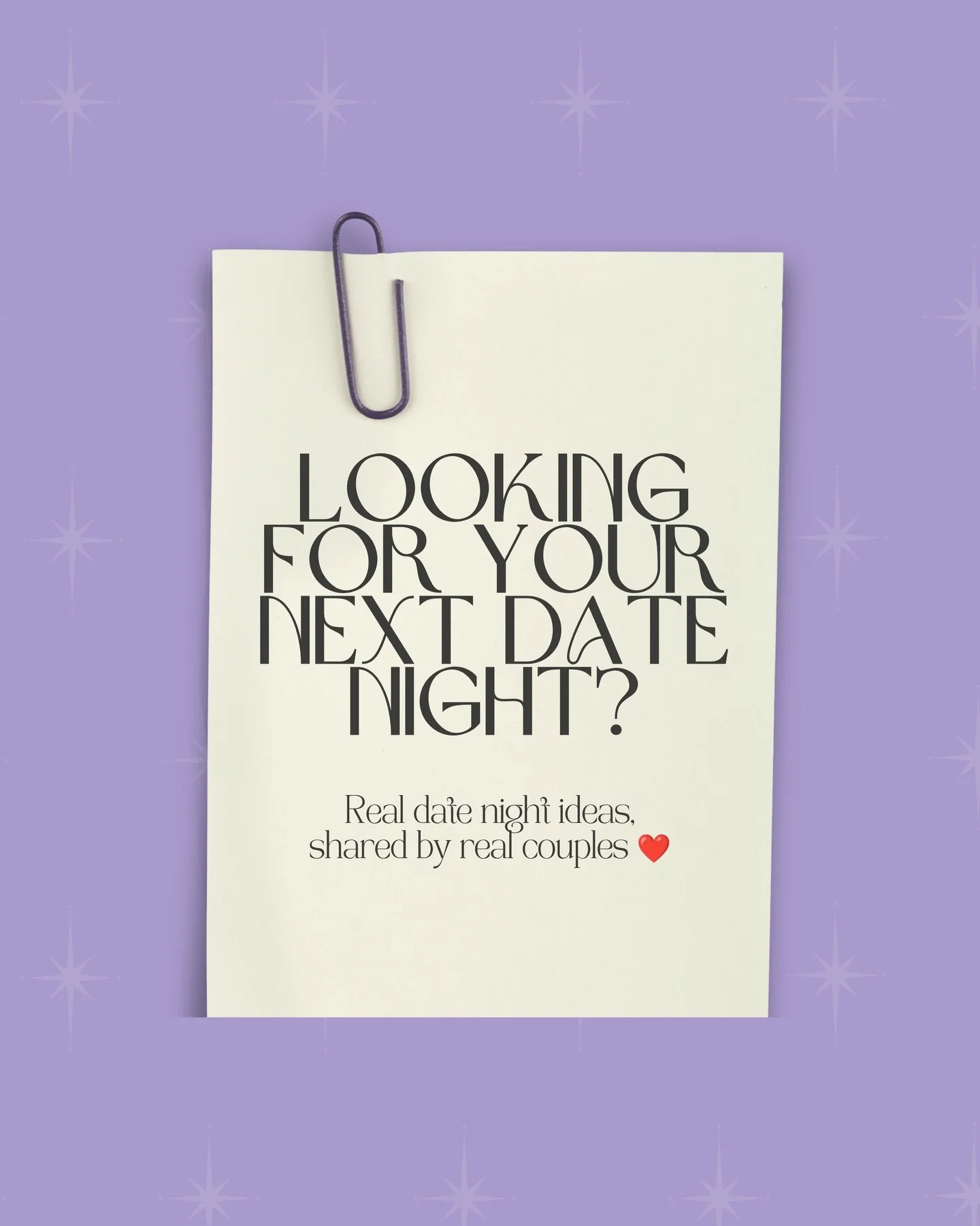 ❤️ Warning: this post may result in spontaneous plans.

At the recent wedding fair I exhibited at, I invited couples to share their favourite date night ideas for the Sunday Best Date Night Inspiration Jar and, honestly... they delivered.

We&rsquo;v