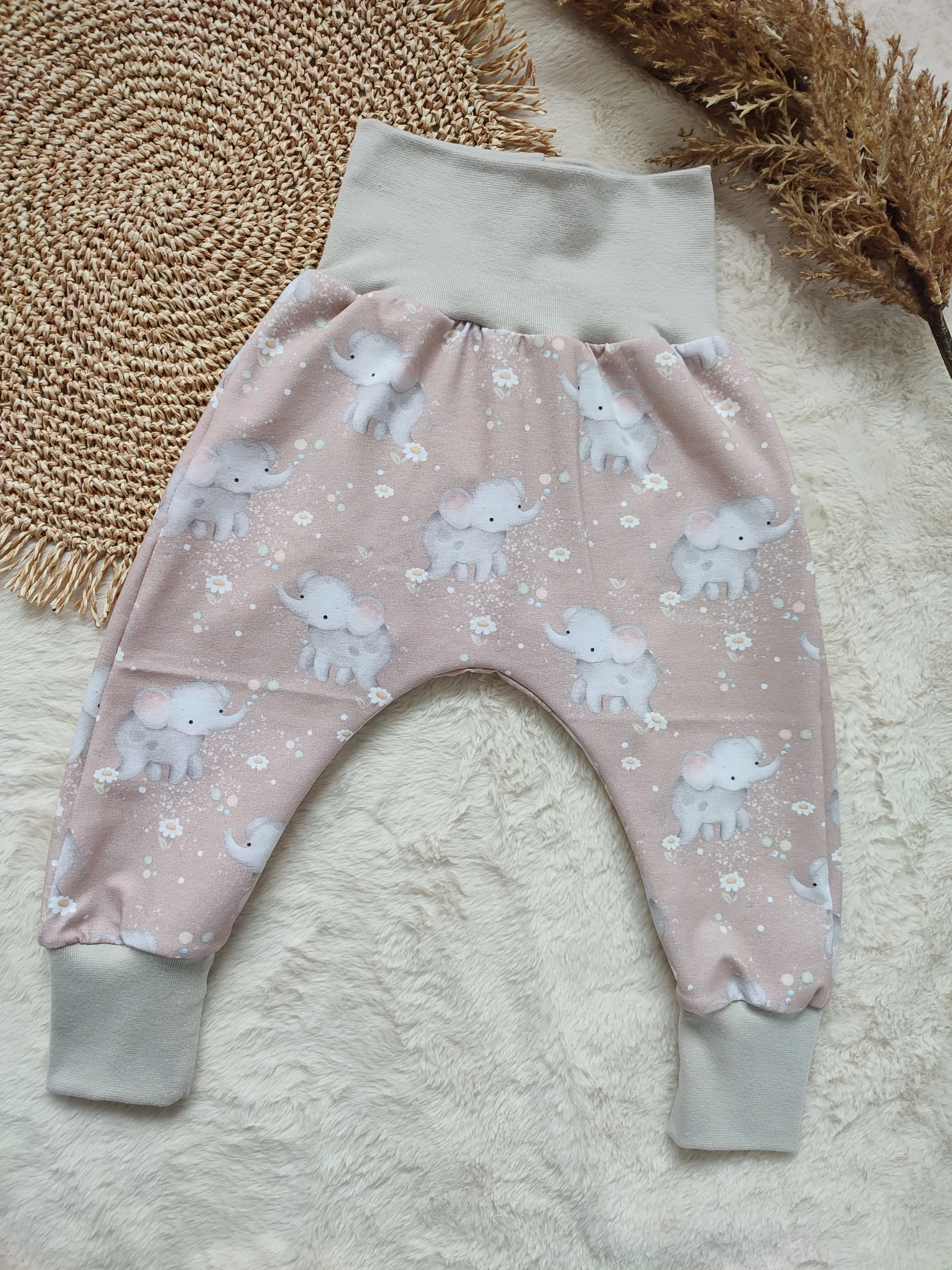 80 | Pumphose Baumwolljersey Elefant