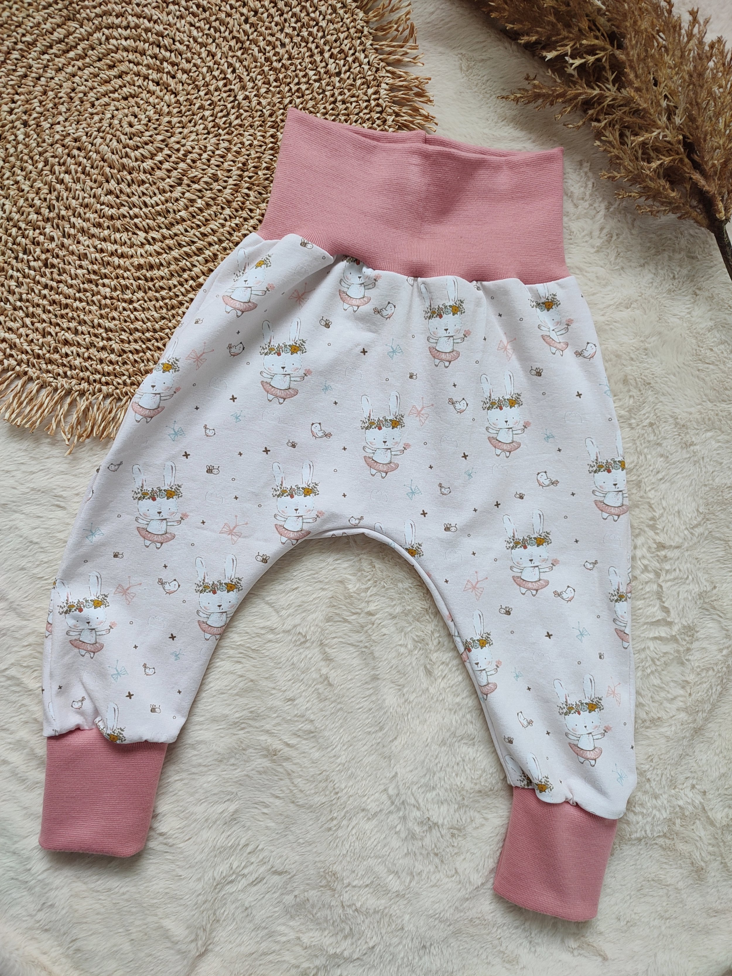 80 | Pumphose Baumwolljersey Häschen