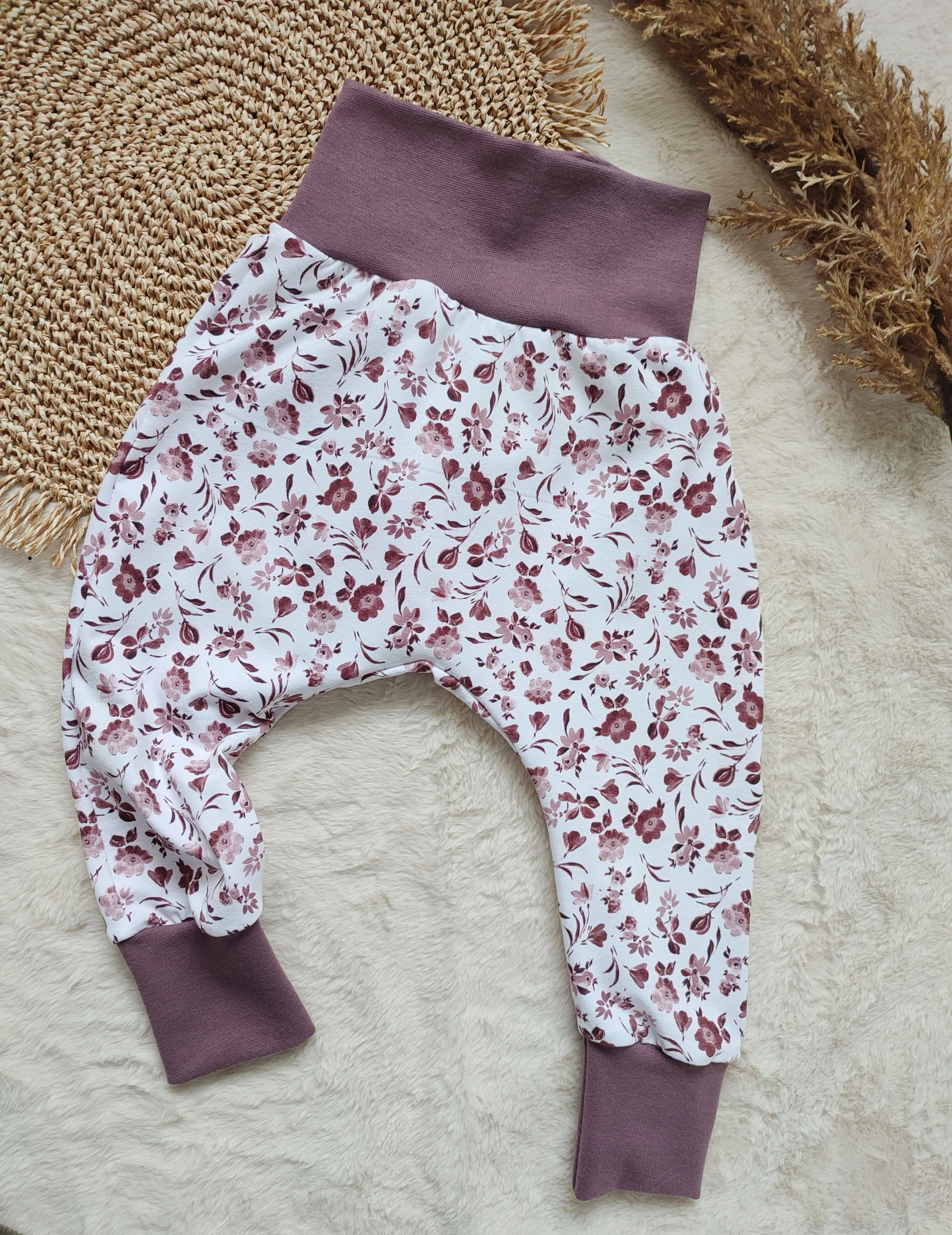 86 | Pumphose Baumwolljersey Blumen