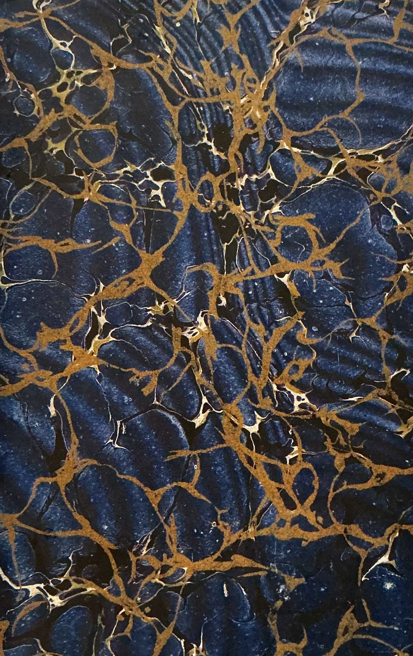 Grey Blue Wave Marble Notebook