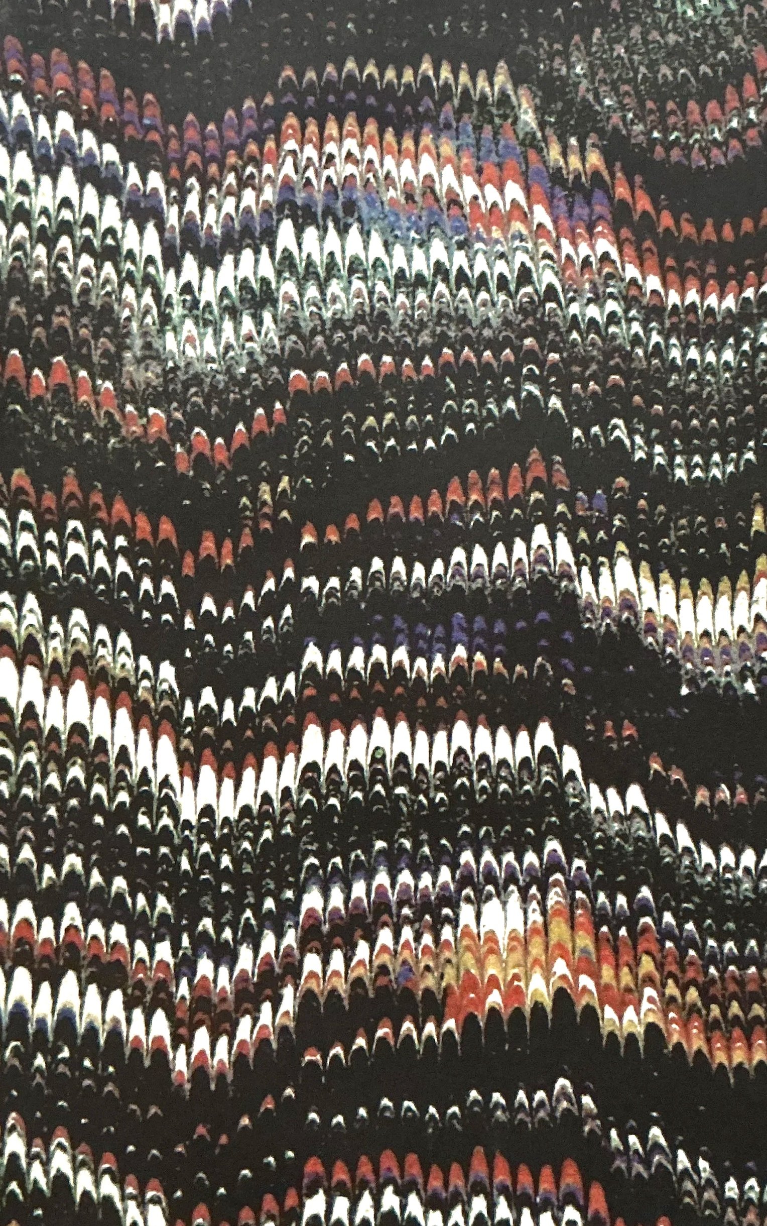 Tight Black Feather Marble Notebook