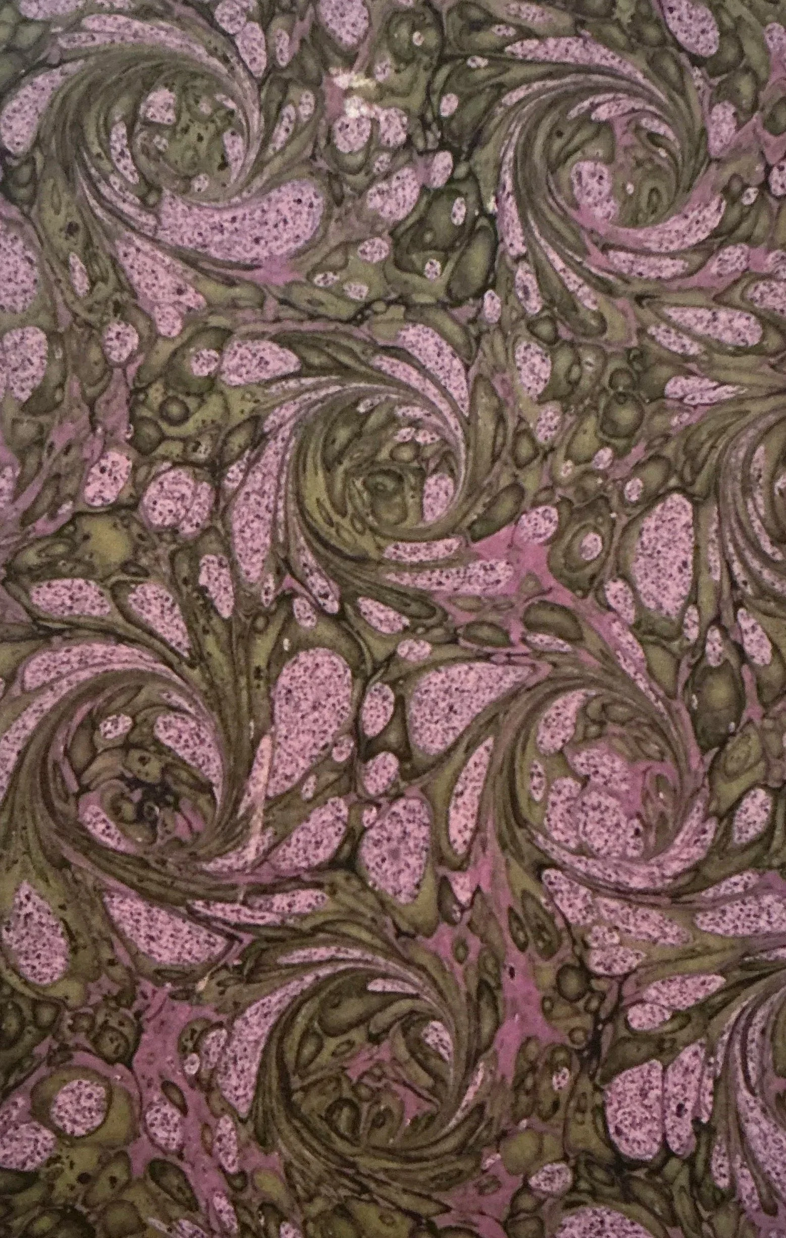 Pink / Grey Swirl Marble Notebook