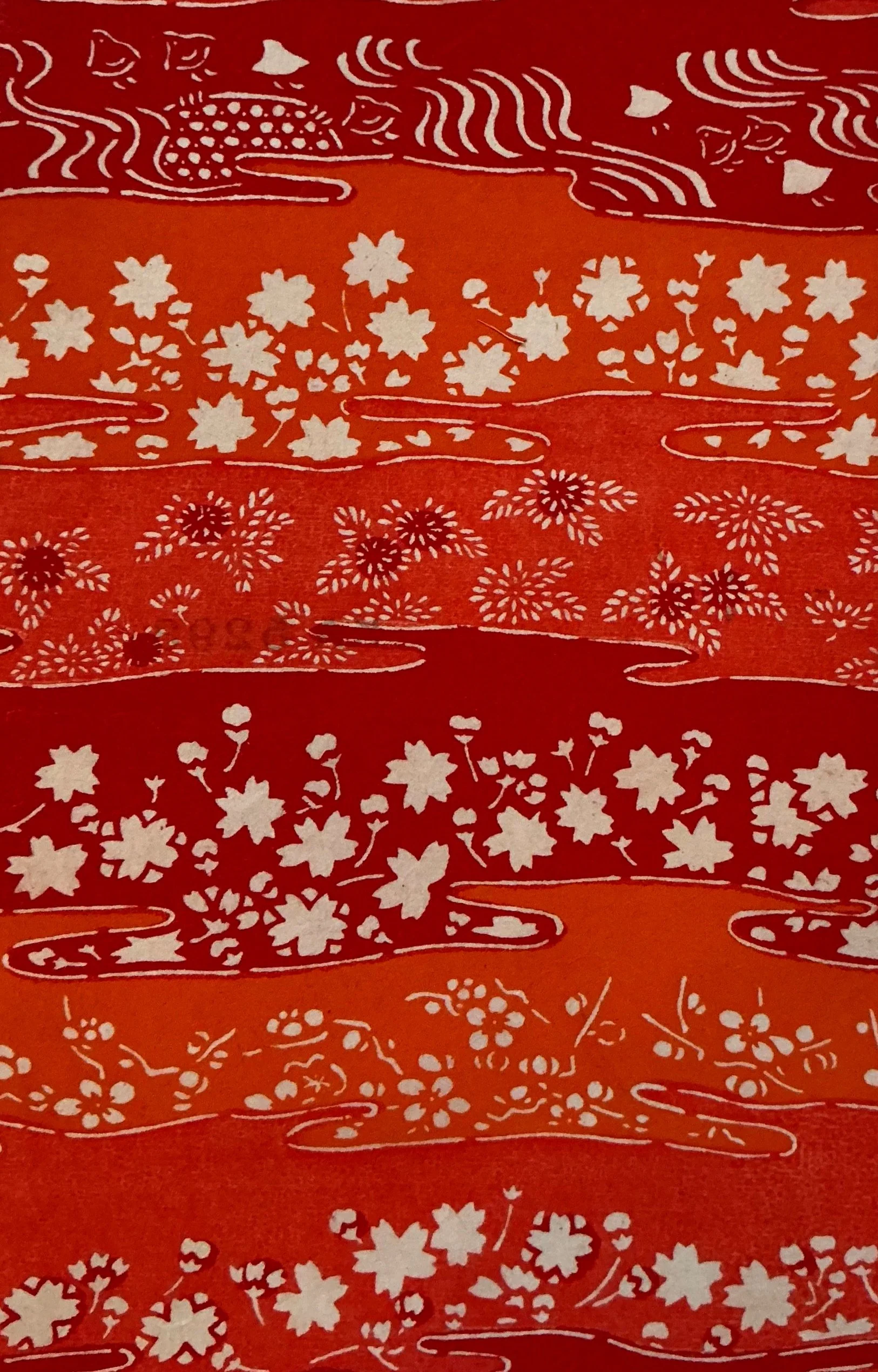 Washi Kozo Red / Orange Notebook