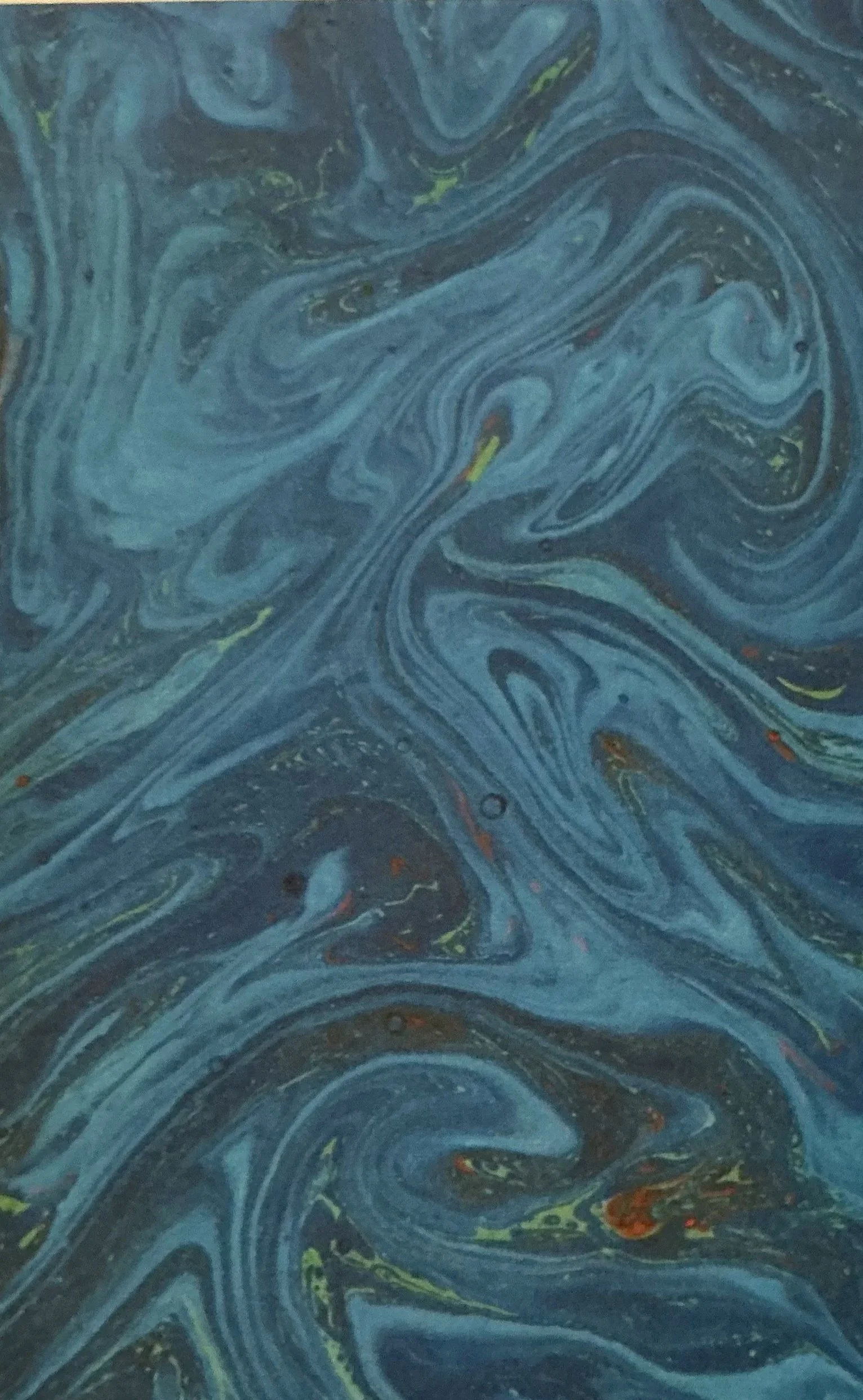 Blue Wave Marble Notebook