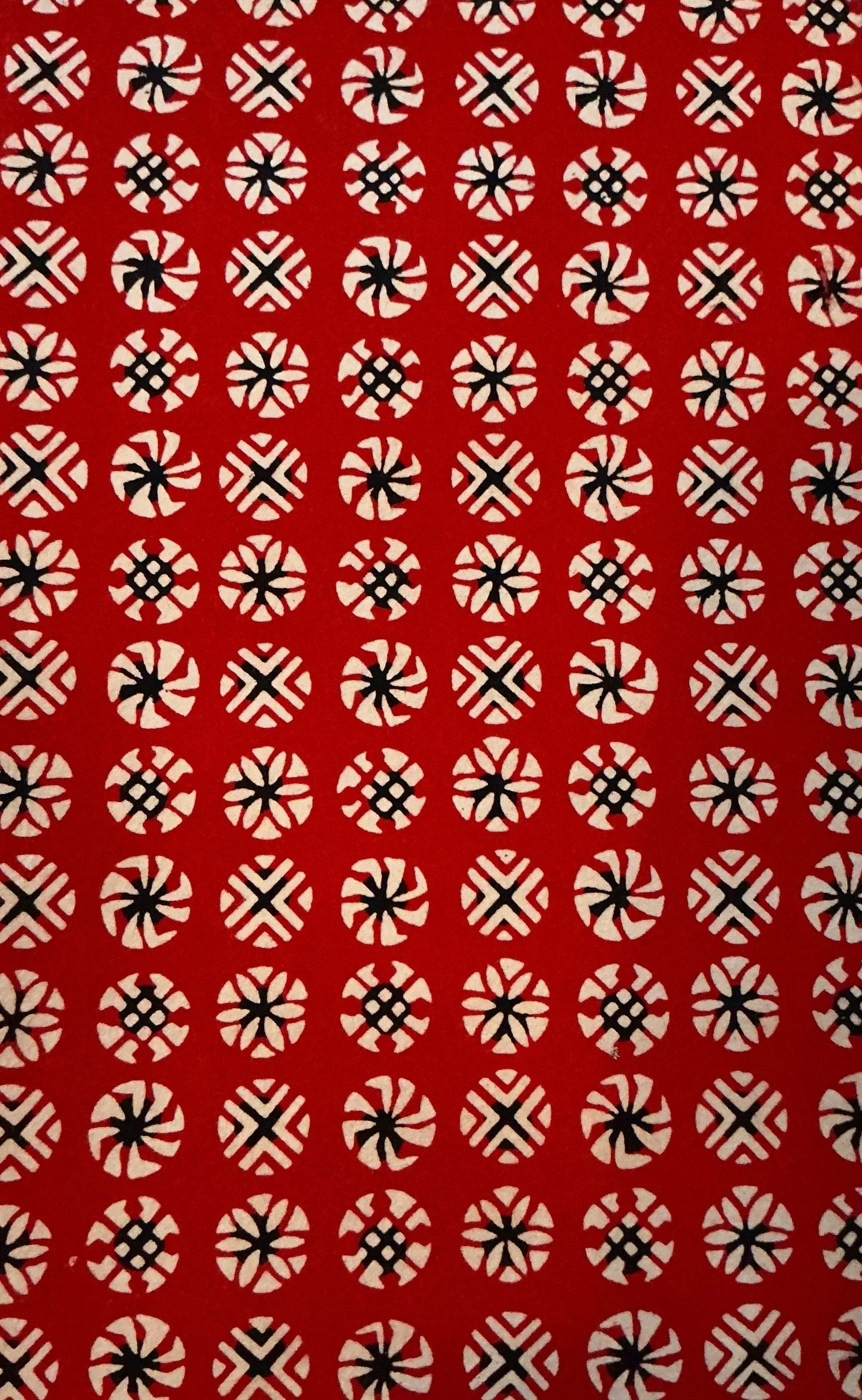 Washi Kozo Red Geometric Notebook