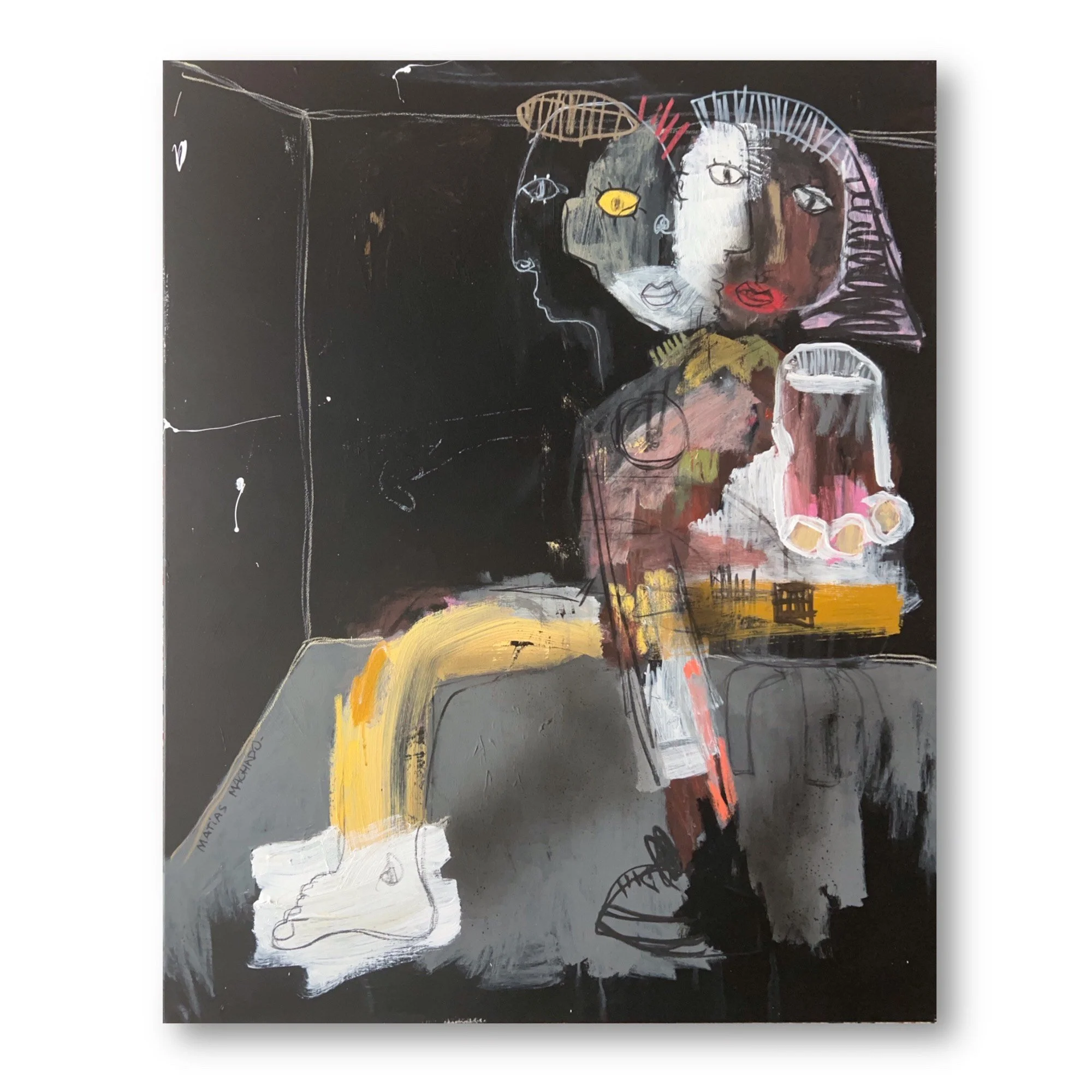 matias-machado-contemporary-paintings-picasso-artwork-invest-mixed-media-original