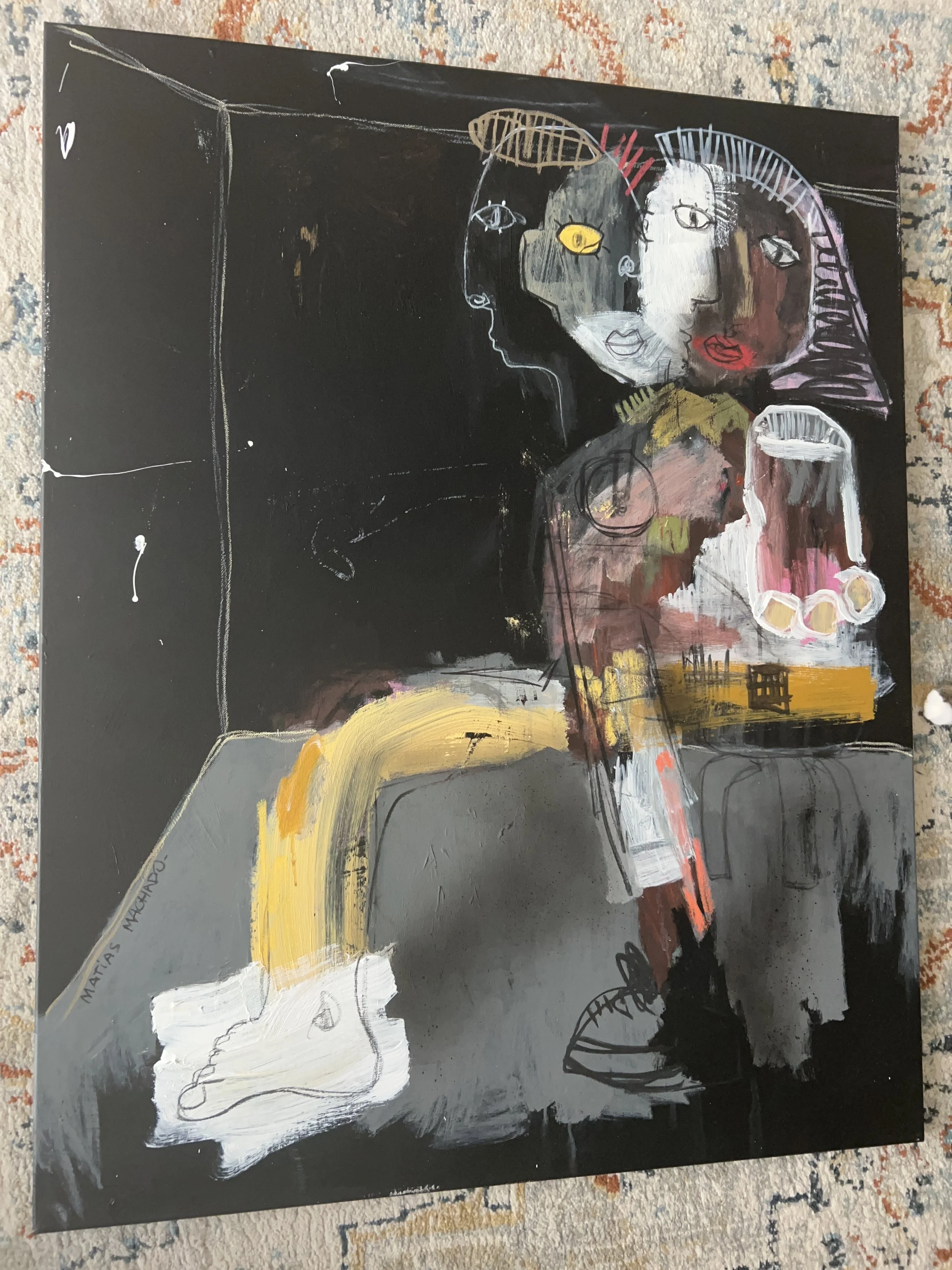 matias-machado-contemporary-paintings-picasso-artwork-invest-mixed-media-original