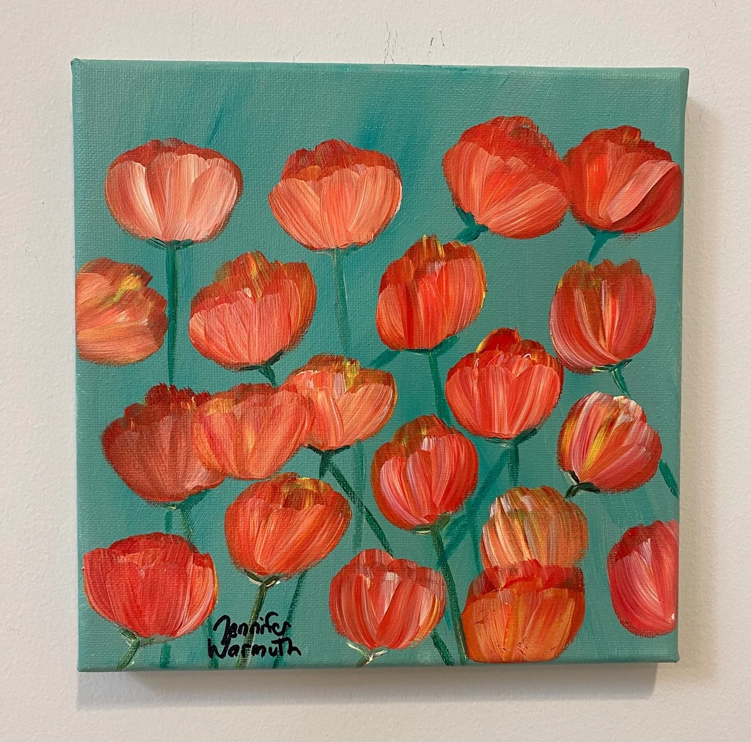 Beautiful Original Floral Tulip Painting