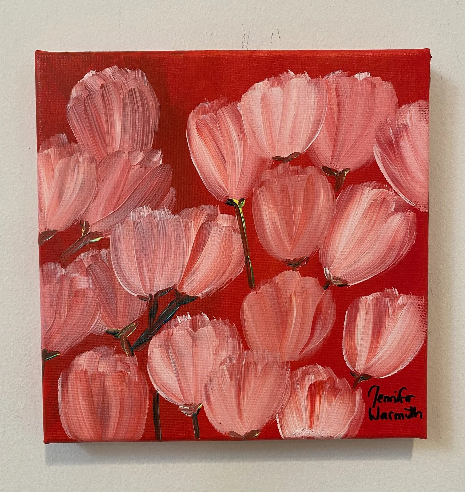 Beautiful Original Floral Tulip Painting