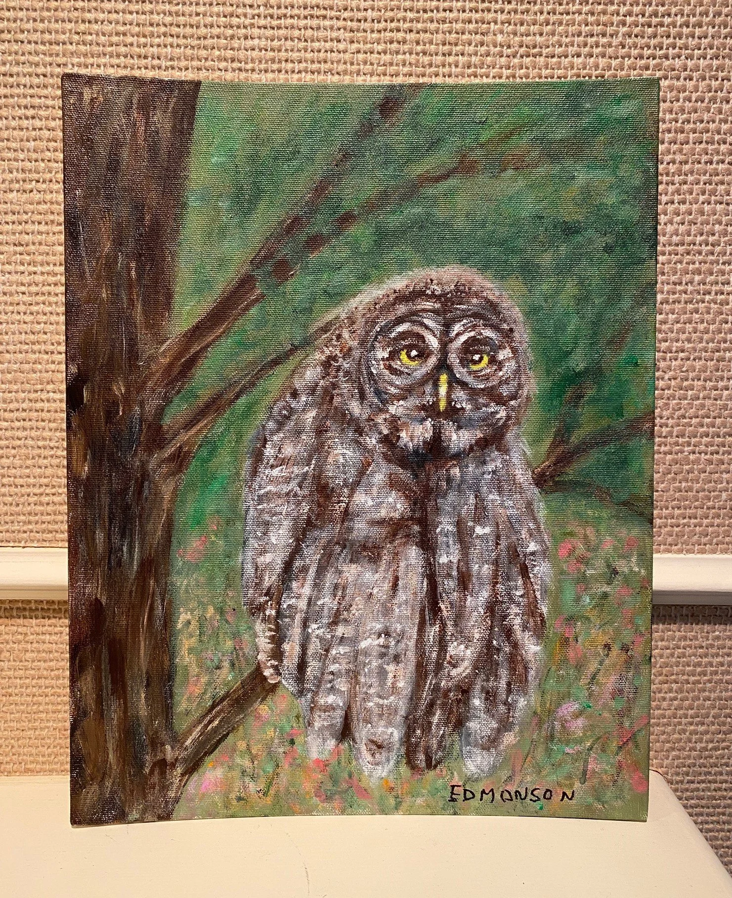Beautiful, Original Owl Painting