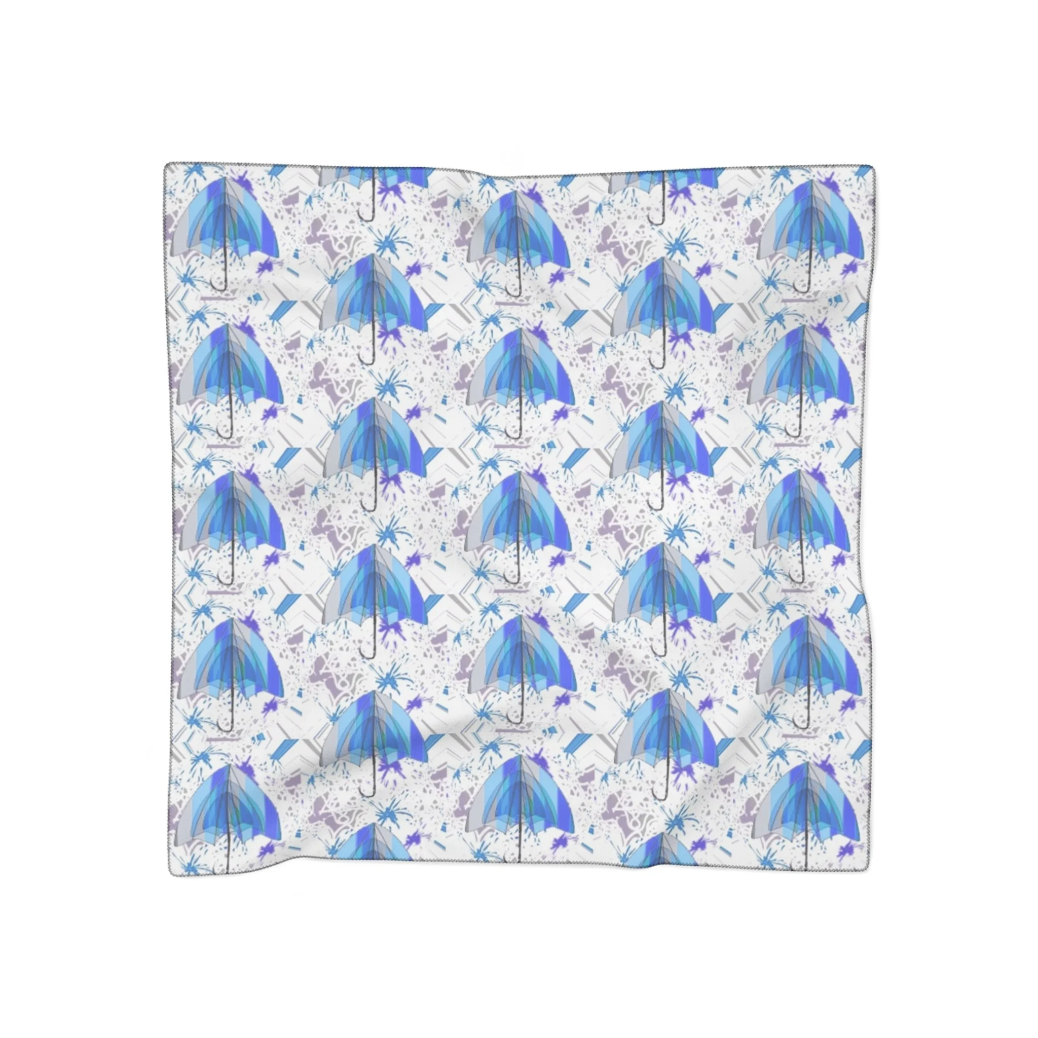 Beautiful Original Cute Umbrella Pattern Scarf (light background)