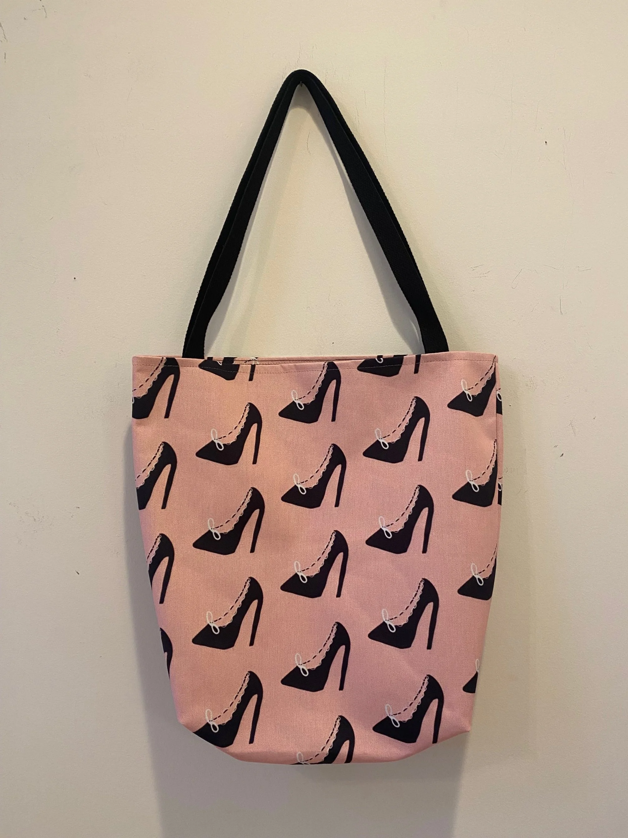 Beautiful Original Art Cute High Heel Design Extra Large 18x18 Tote Bag