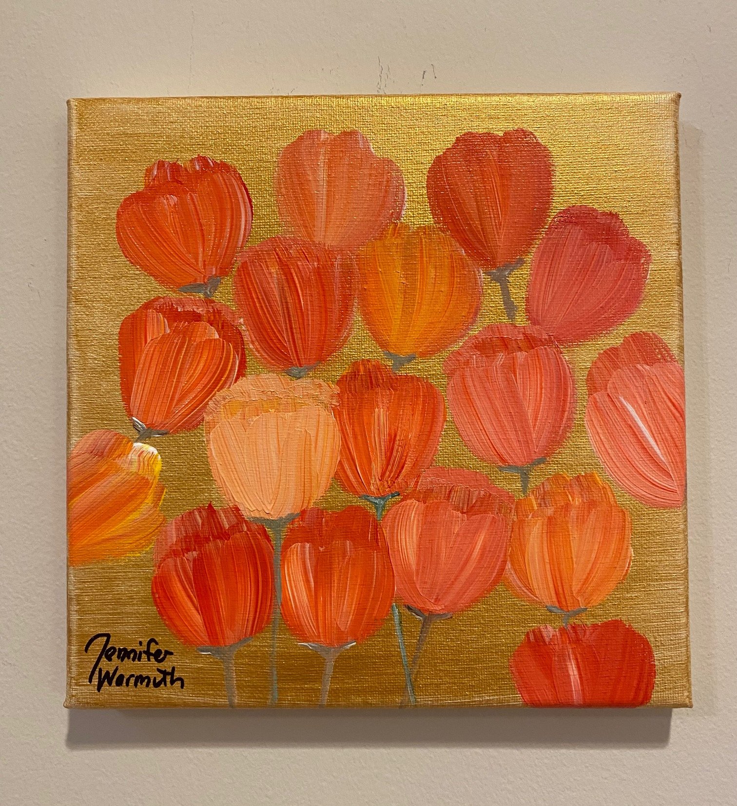 Beautiful Original Floral Tulip Painting
