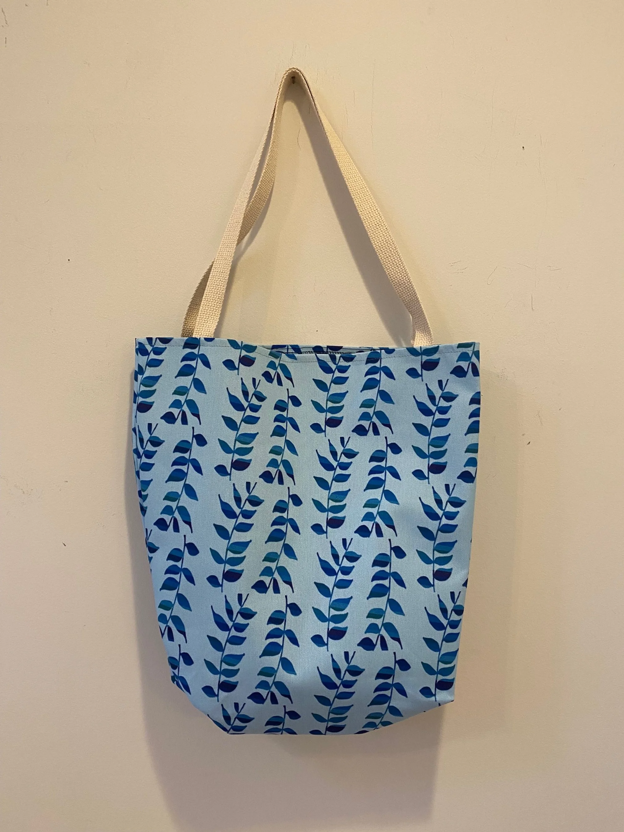 Beautiful Original Art Branches with Leaves Design Extra Large 18x18 Tote Bag