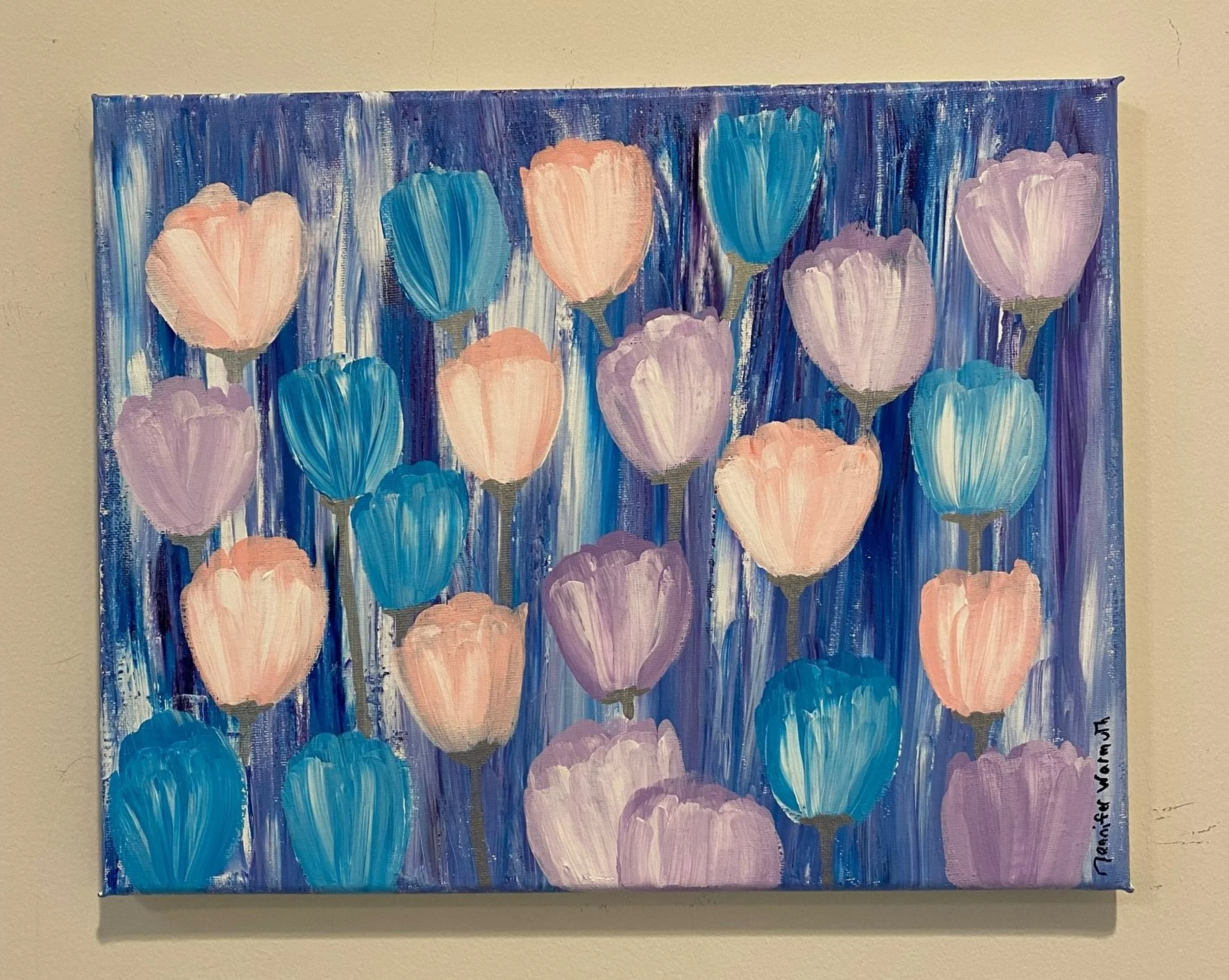 Beautiful Original Floral Tulip Painting