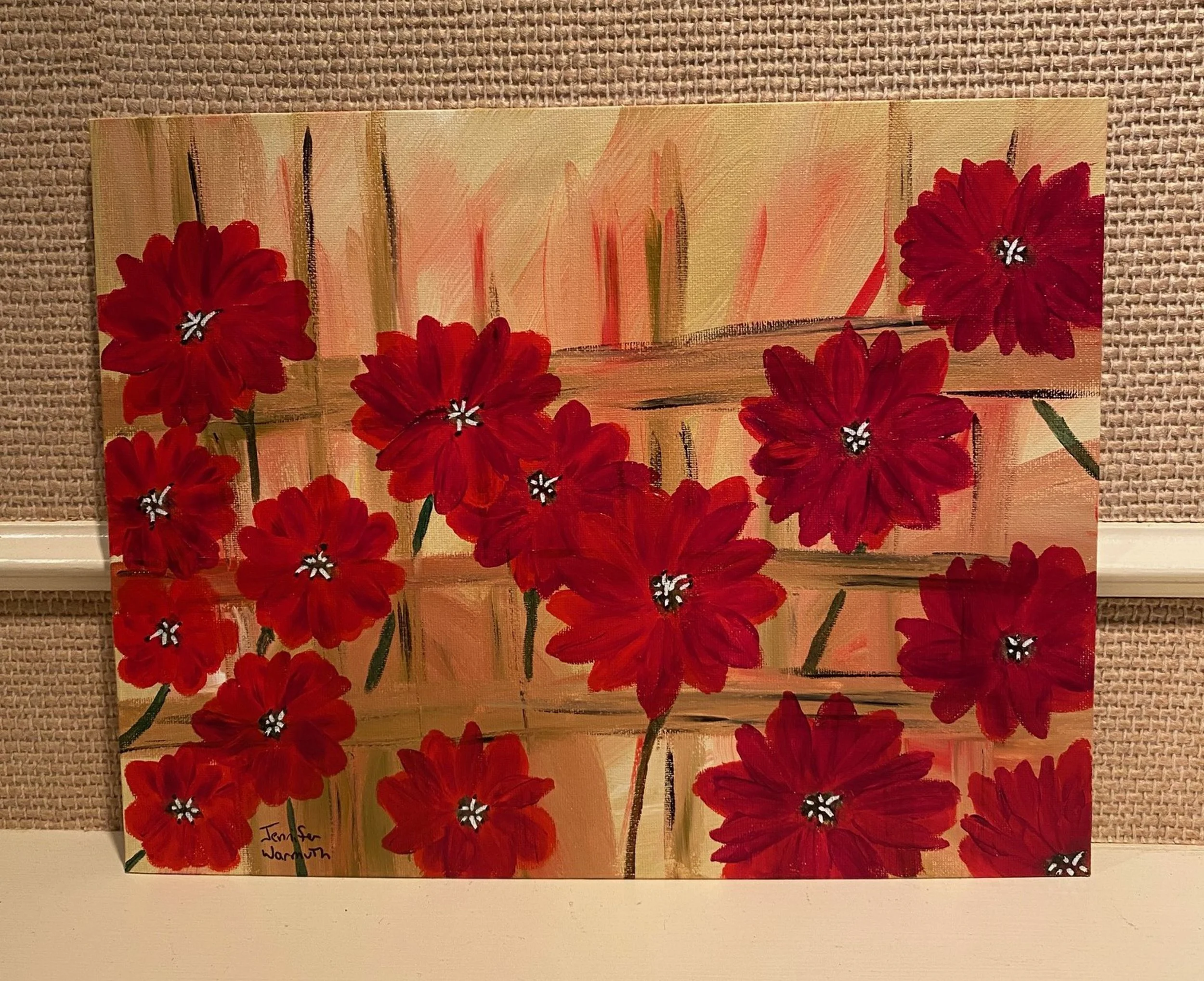Beautiful Original Painting of Fall Flowers