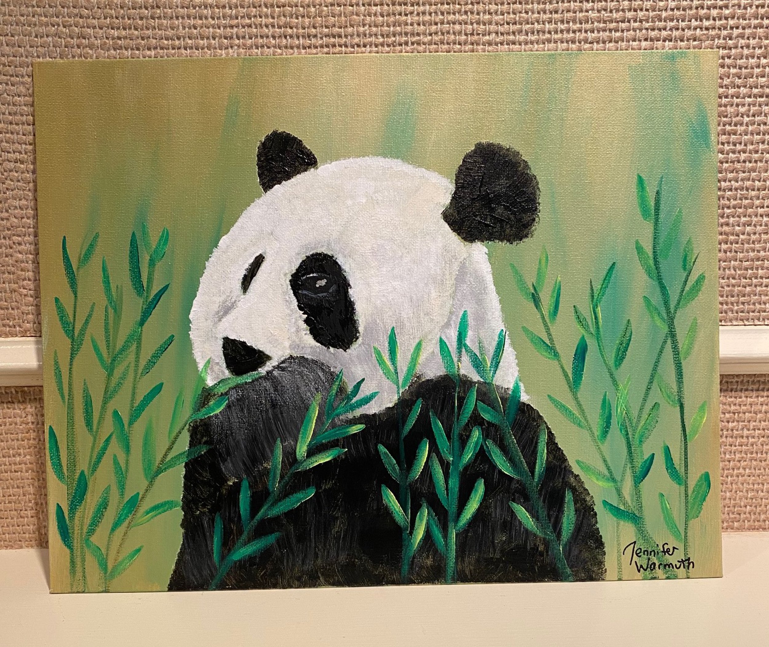 Beautiful, Original Panda Painting