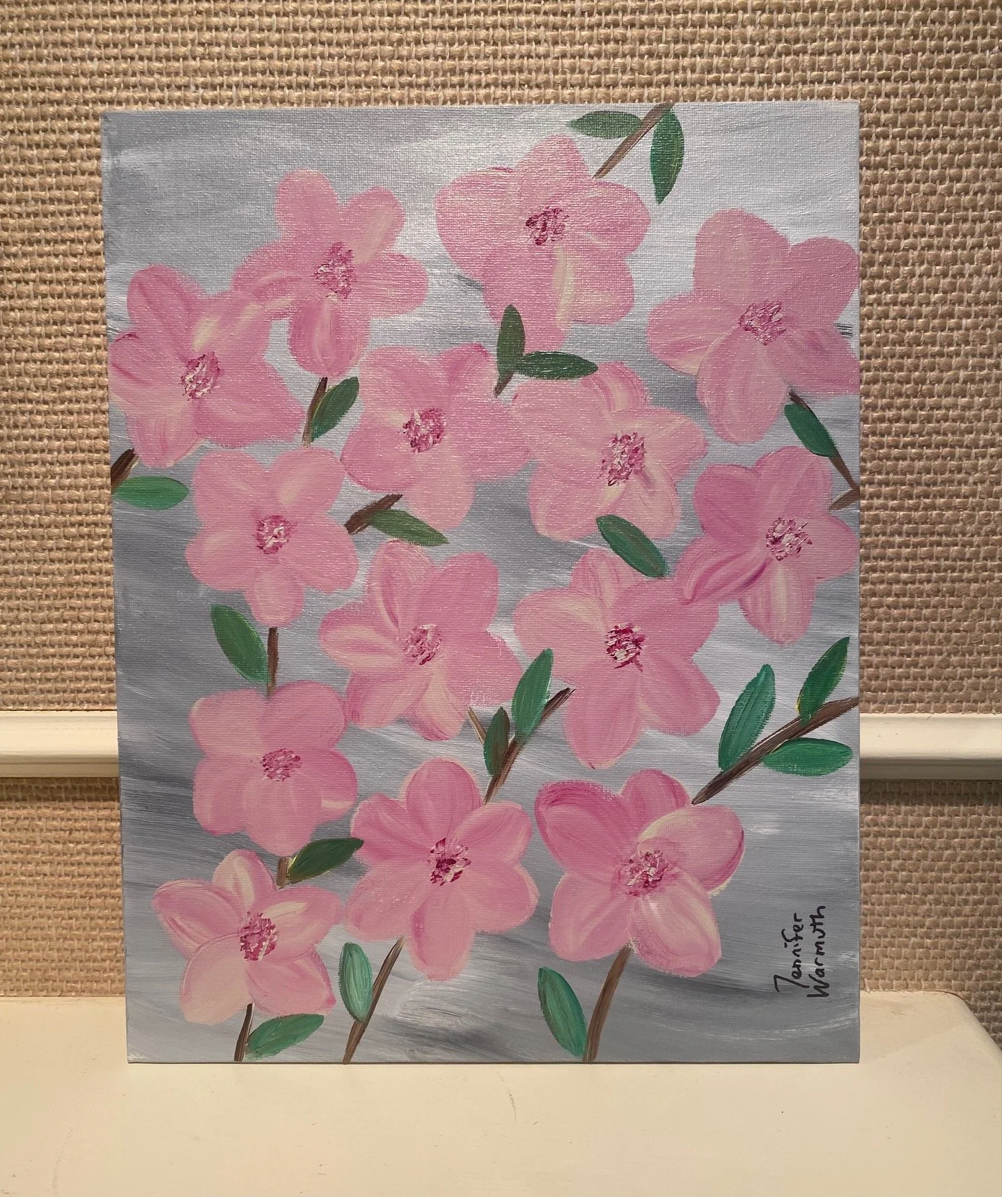 Beautiful Original Painting of Cherry Blossom Branches