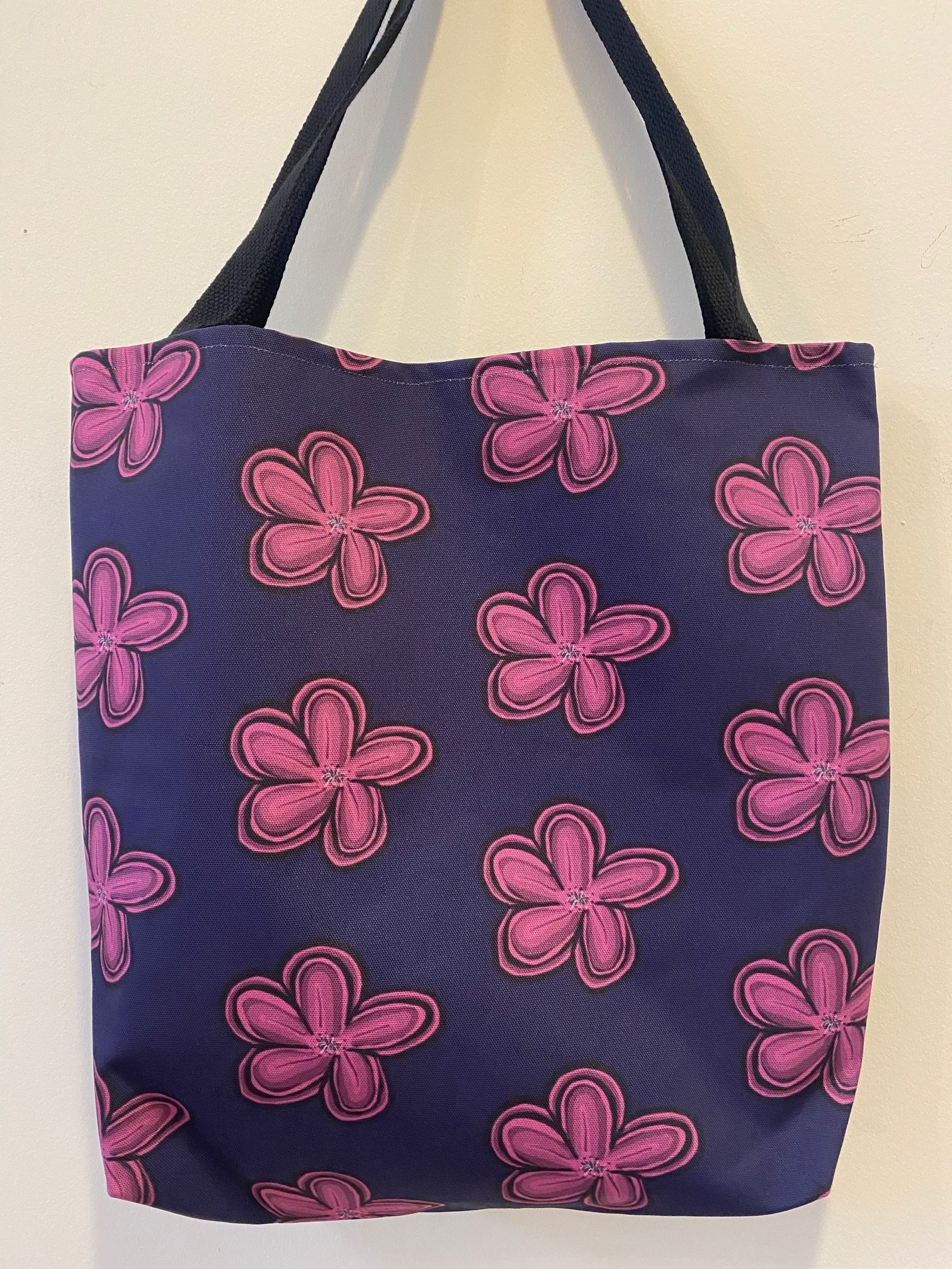 Beautiful Original Floral Art Large Tote Bag