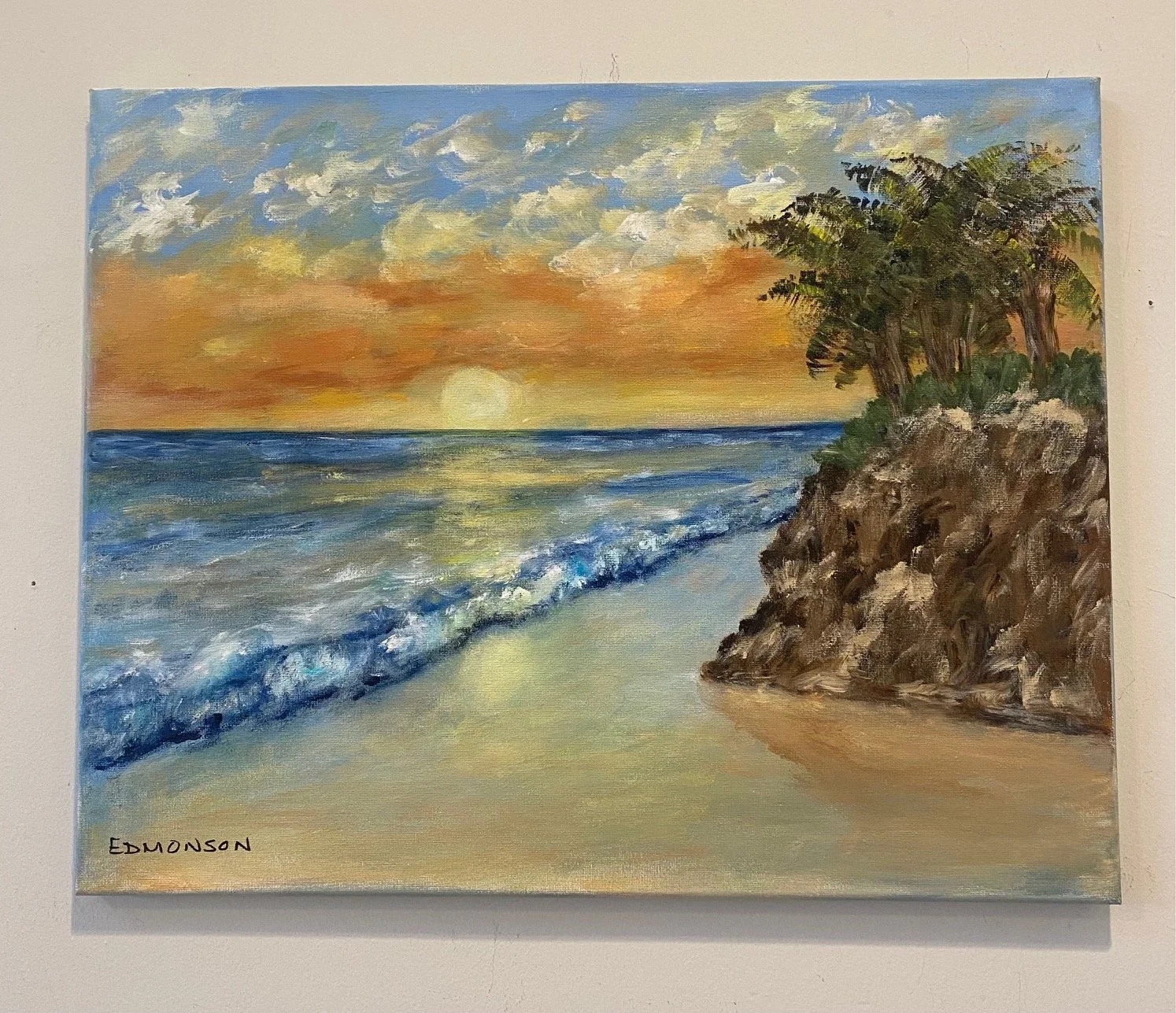 Beautiful Seascape Painting by Sandra Edmonson