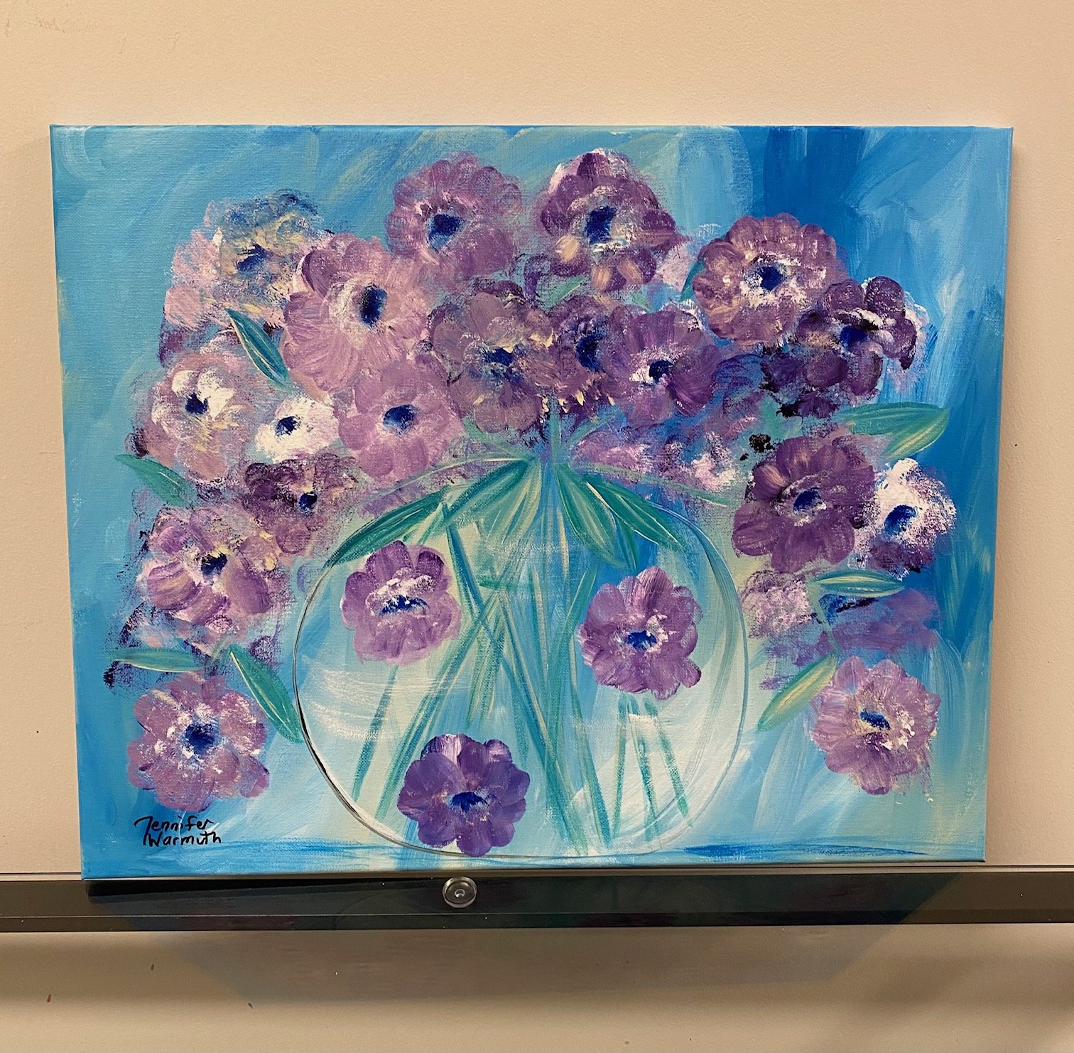 Beautiful, Original Floral Abstract Painting