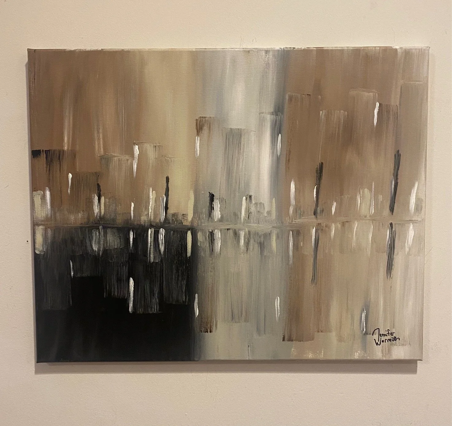 Beautiful, Original Abstract City Painting