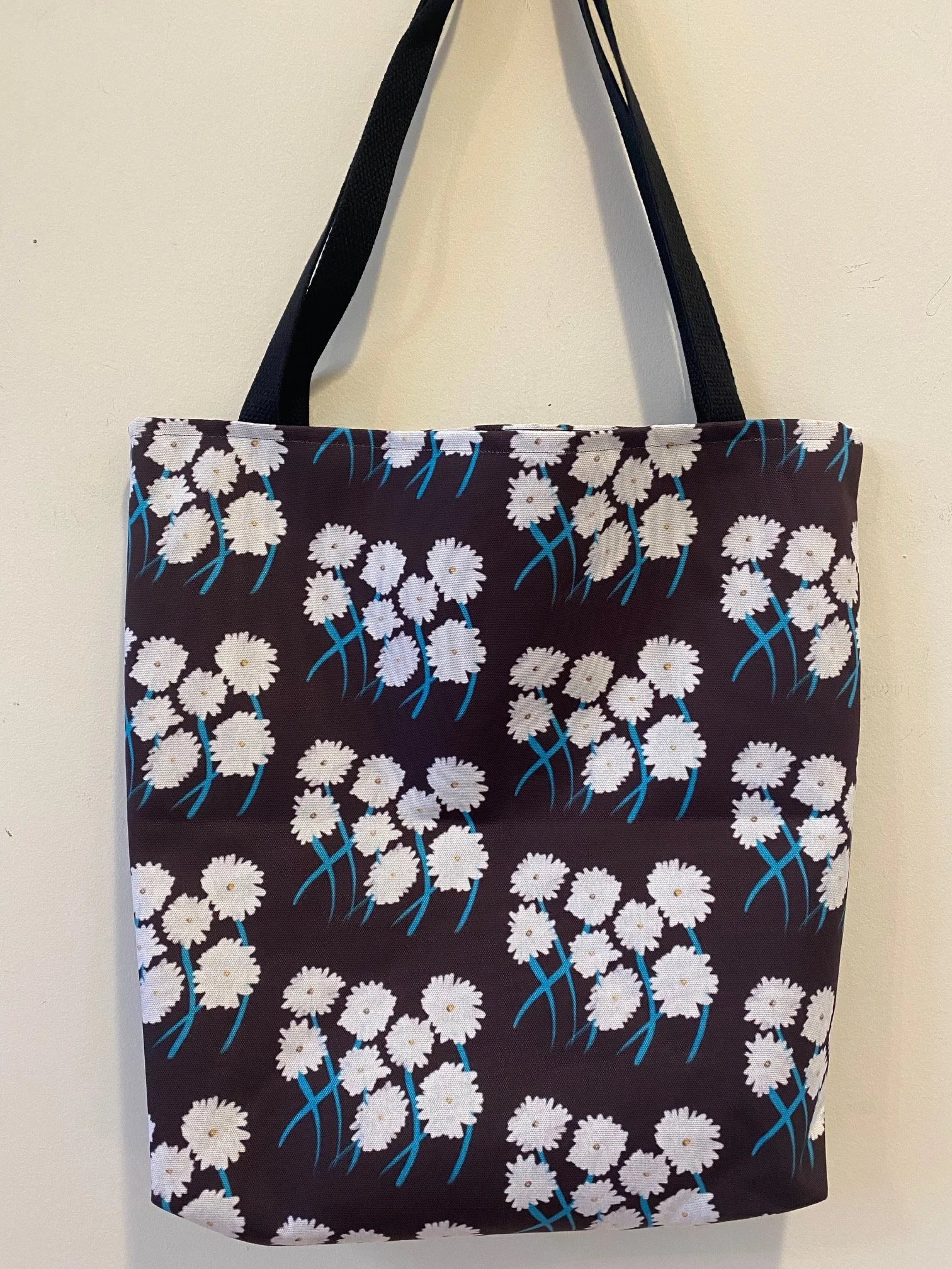 Beautiful Original Floral Art Design Large Tote Bag